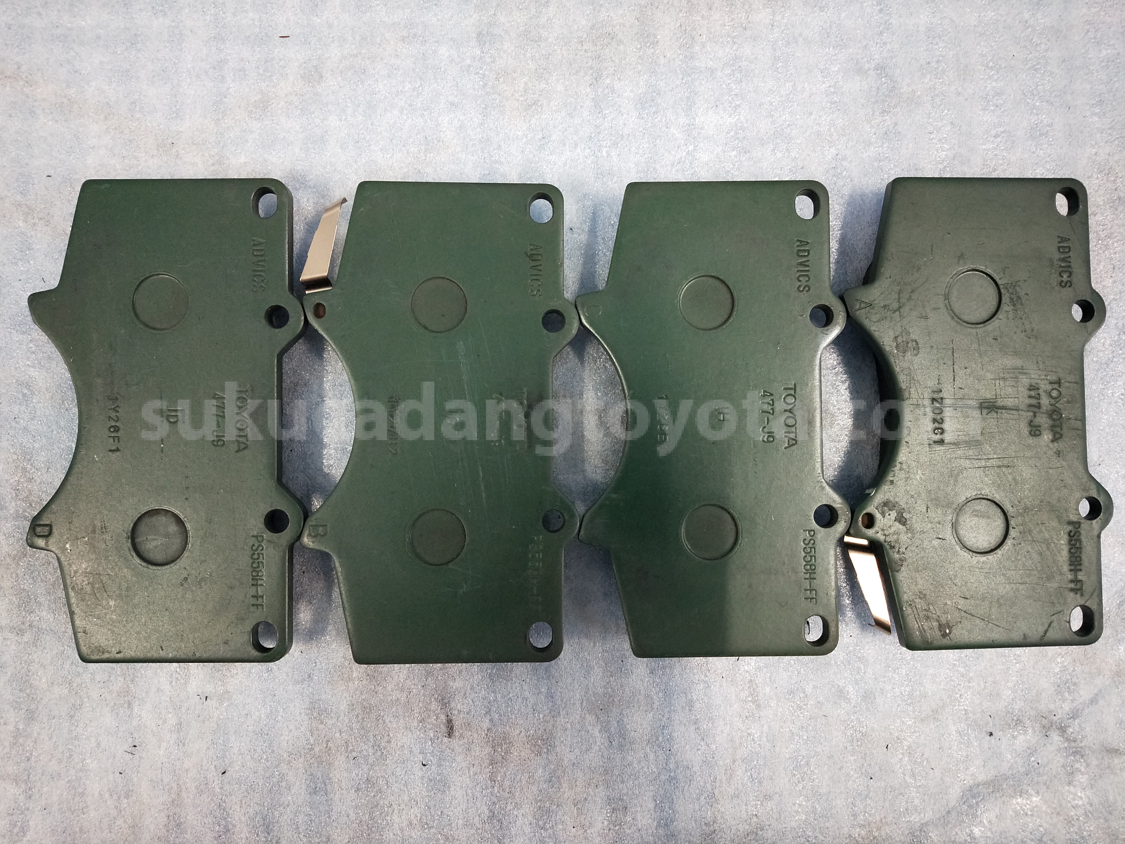 044650K580 PAD KIT, DISC BRAKE - TOYOTA
