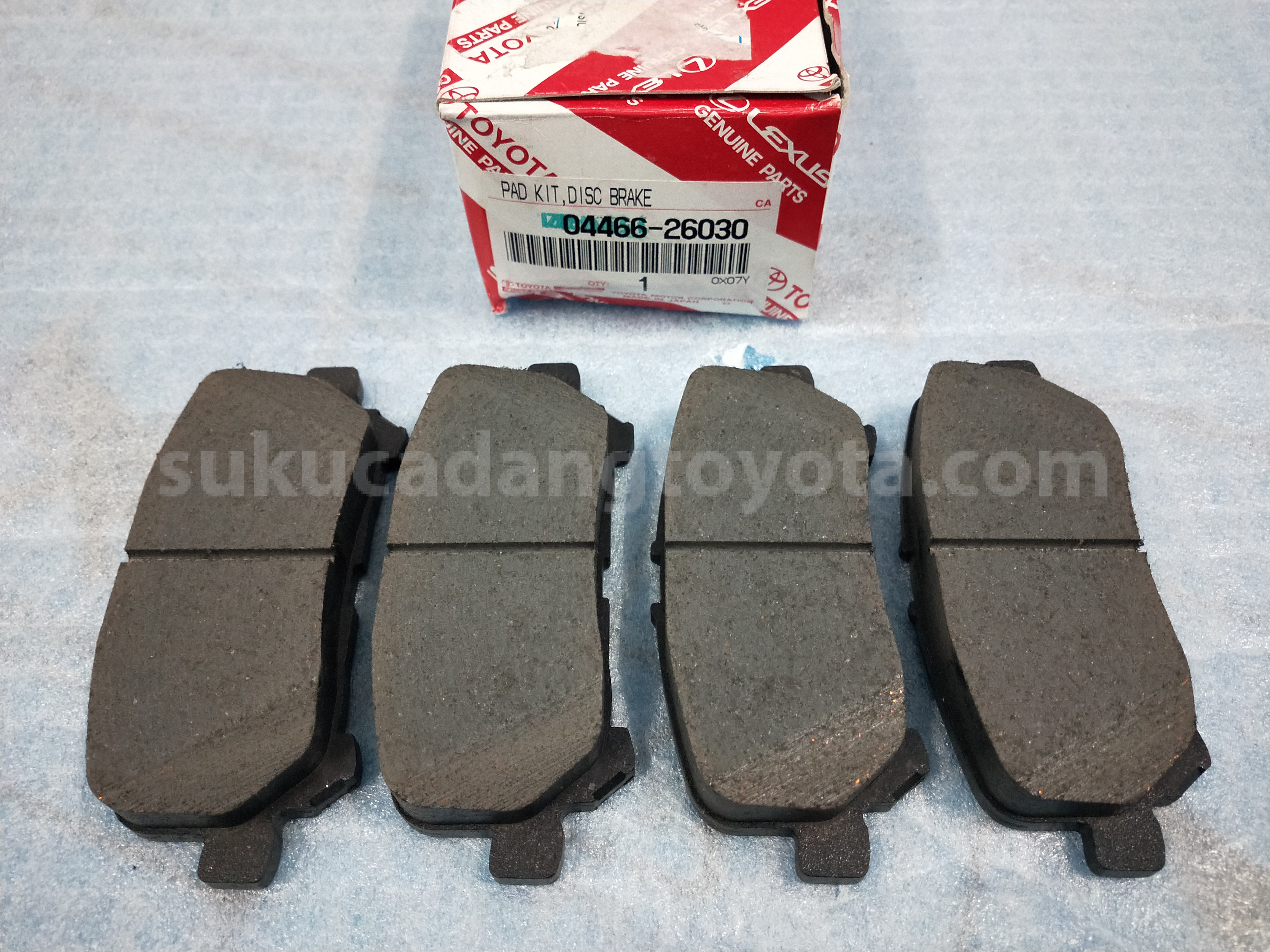 0446626030 PAD KIT, DISC BRAKE - TOYOTA