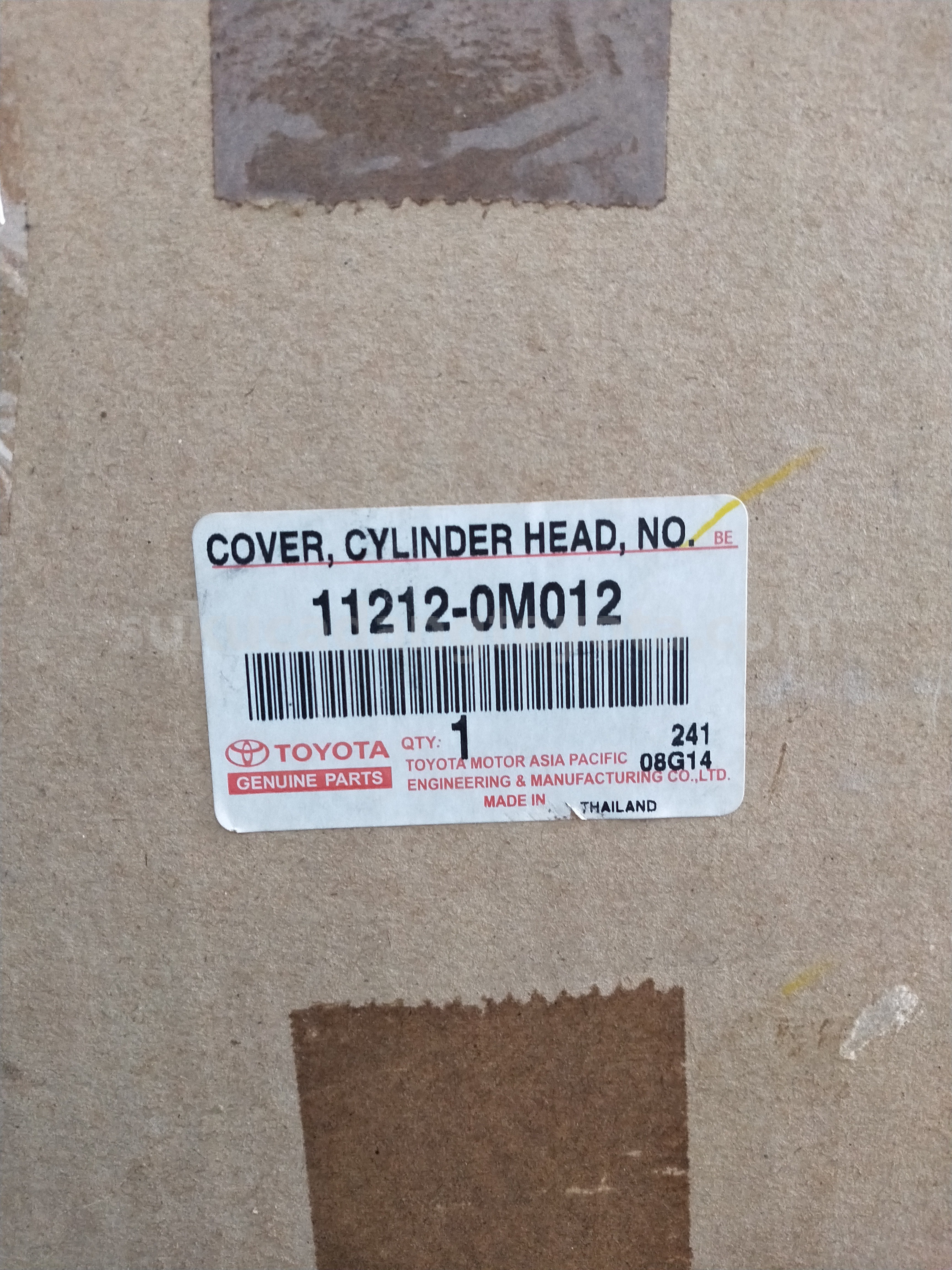 112120M012 COVER, CYLINDER HEAD - TOYOTA