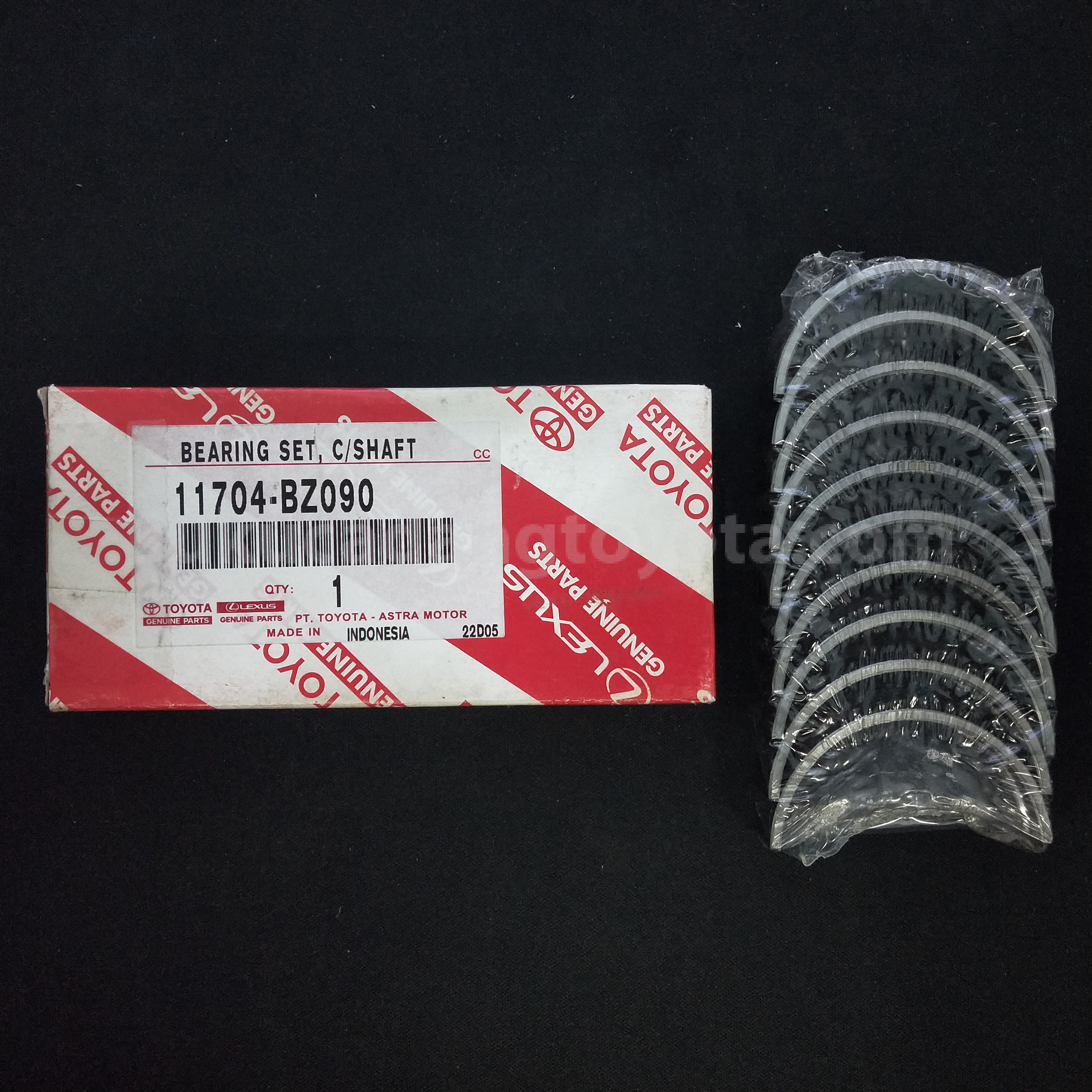11704BZ090 BEARING SET, C/SHAFT - TOYOTA