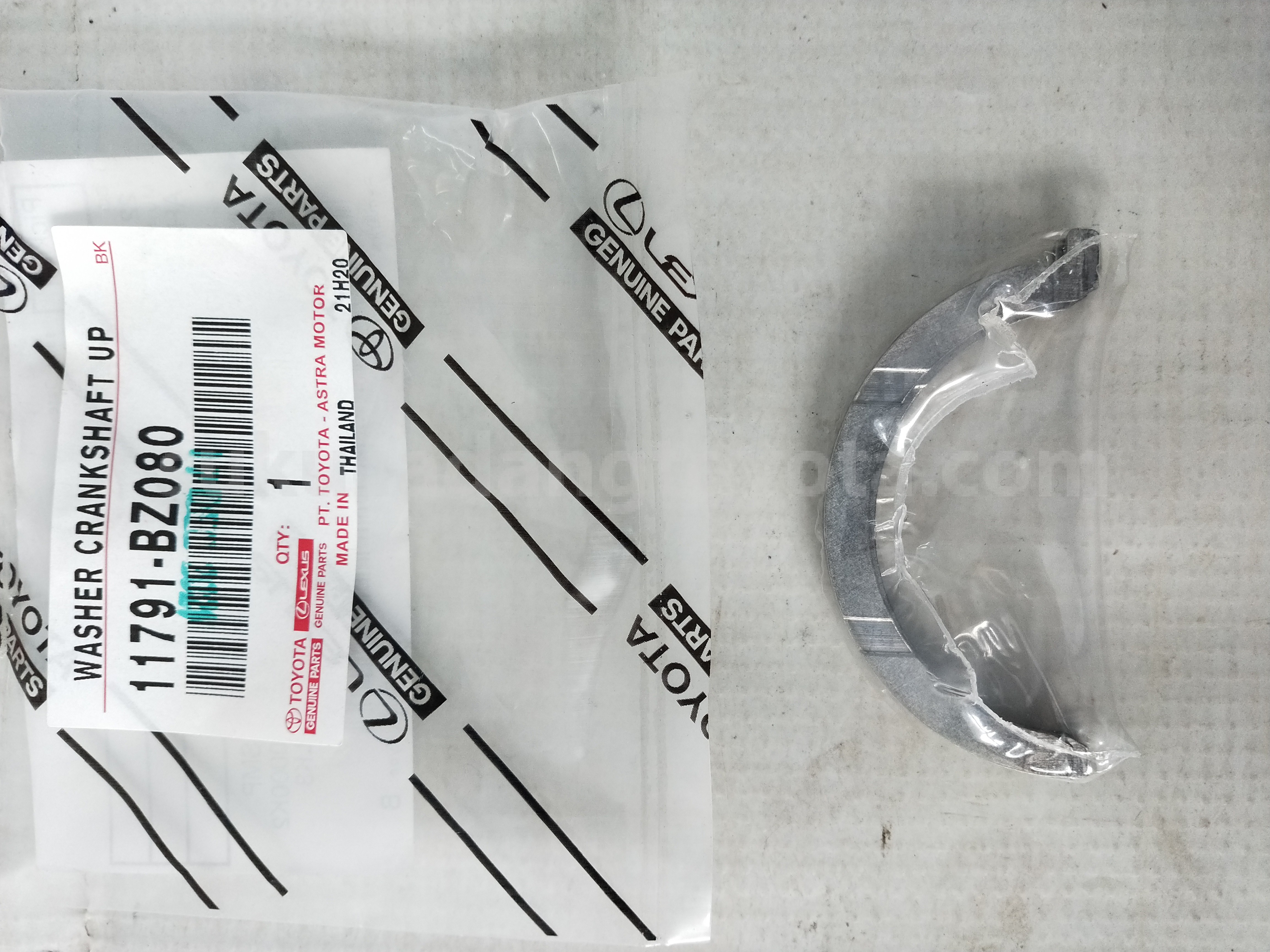 11791BZ080 WASHER CRANKSHAFT UP - TOYOTA