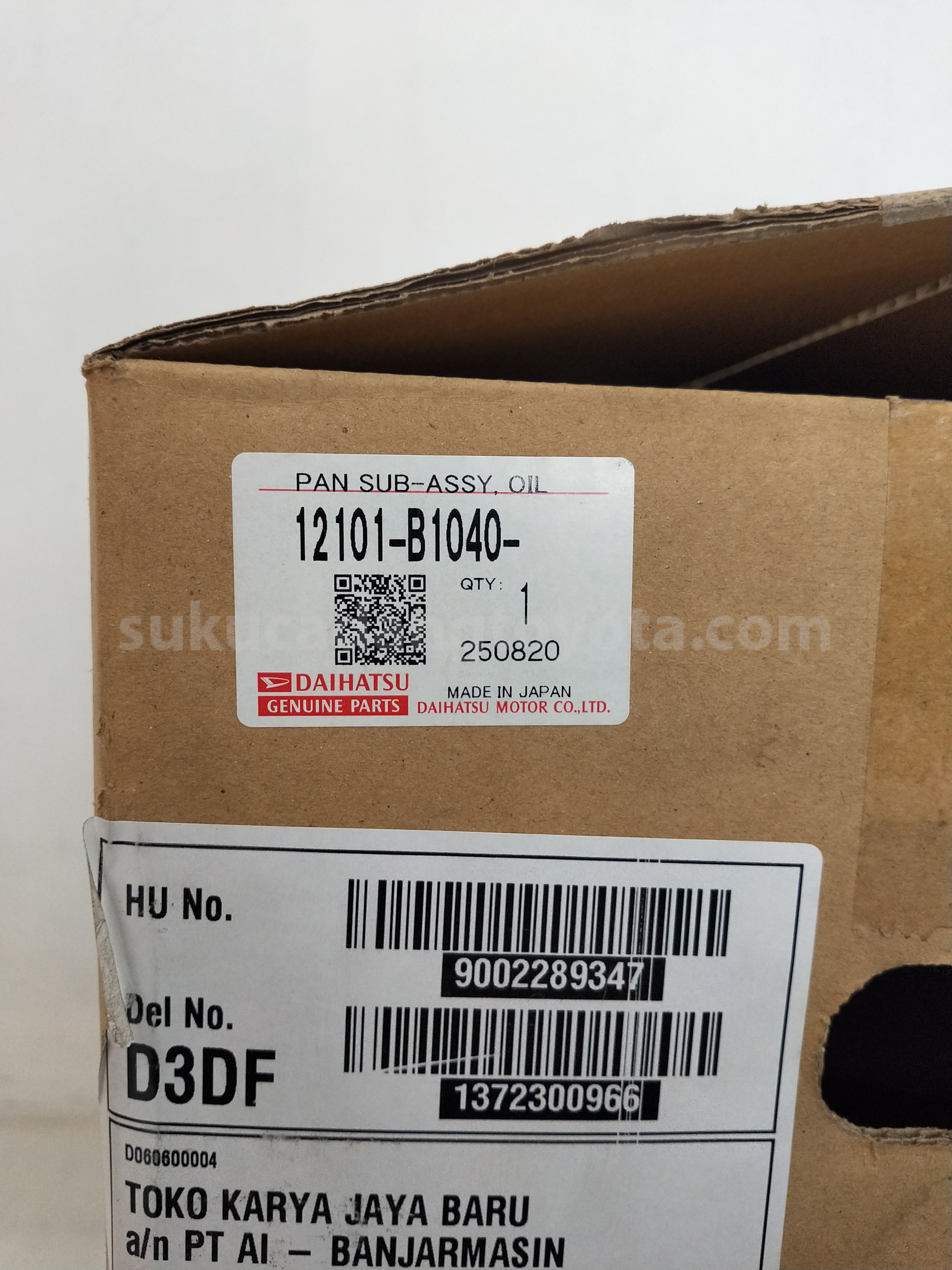 12101B1040 PAN SUB-ASSY, OIL - TOYOTA