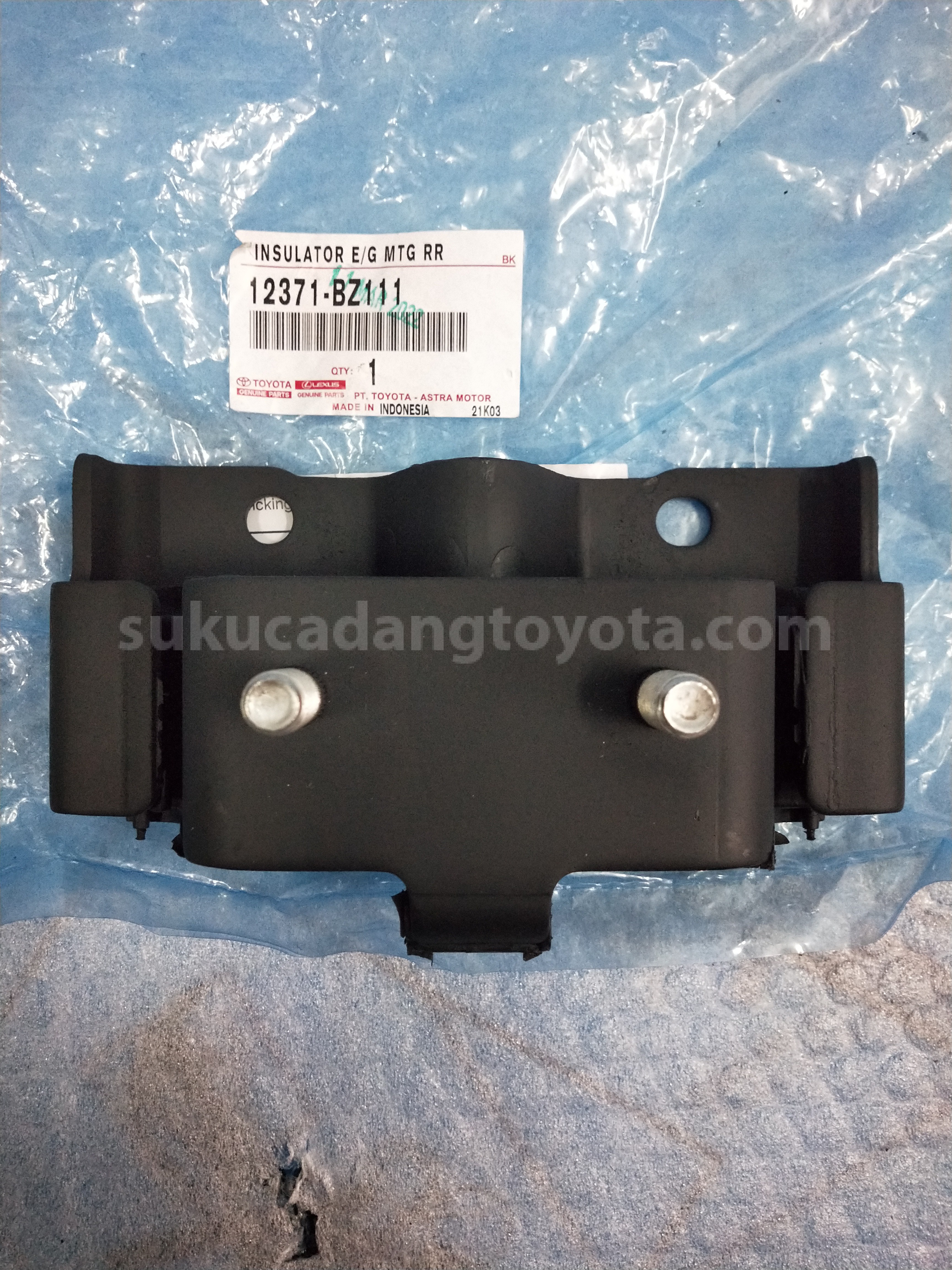 12371BZ111 INSULATOR E/G MTG RR - TOYOTA
