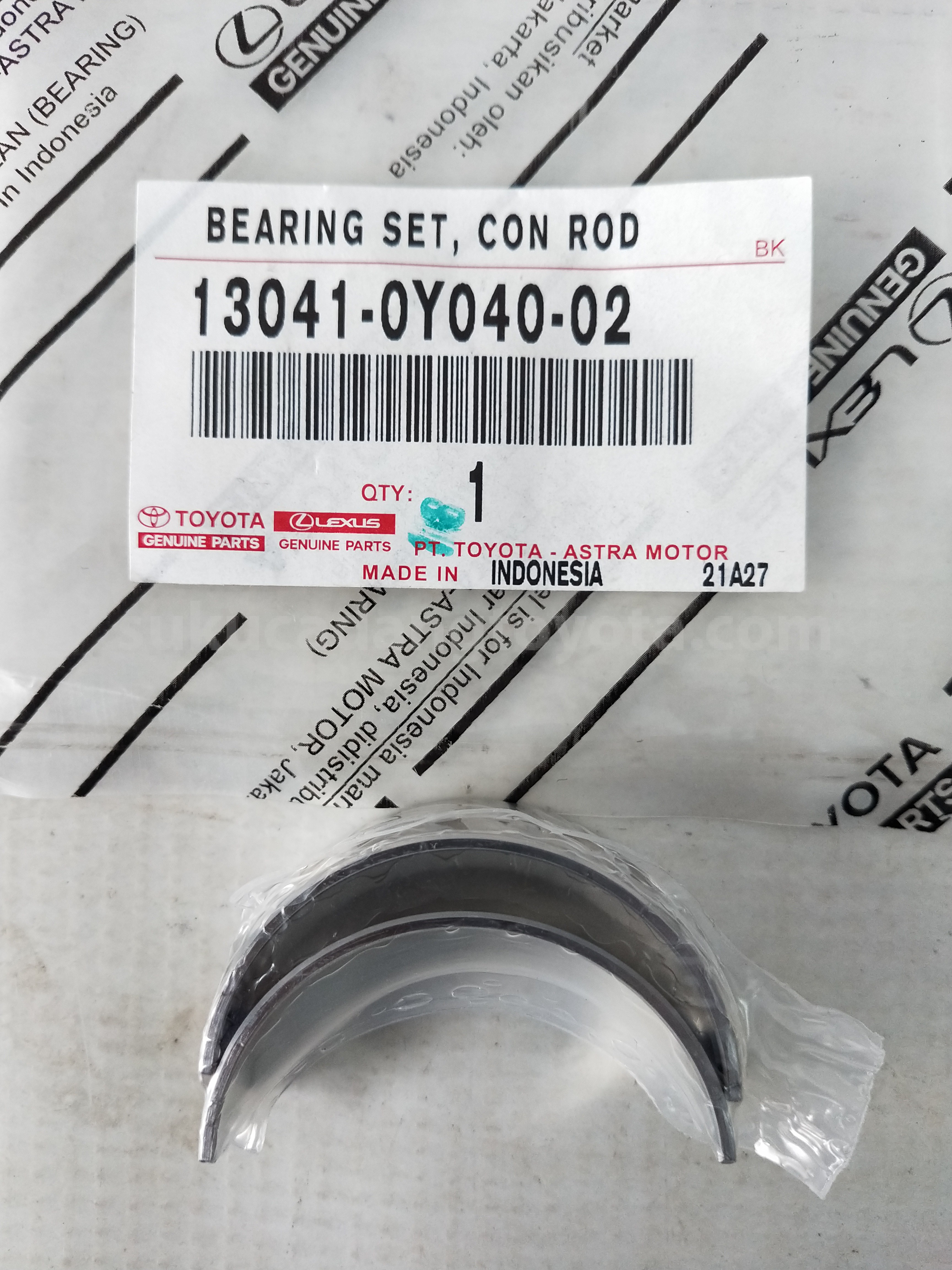 130410Y04002 BEARING SET, CON ROD - TOYOTA