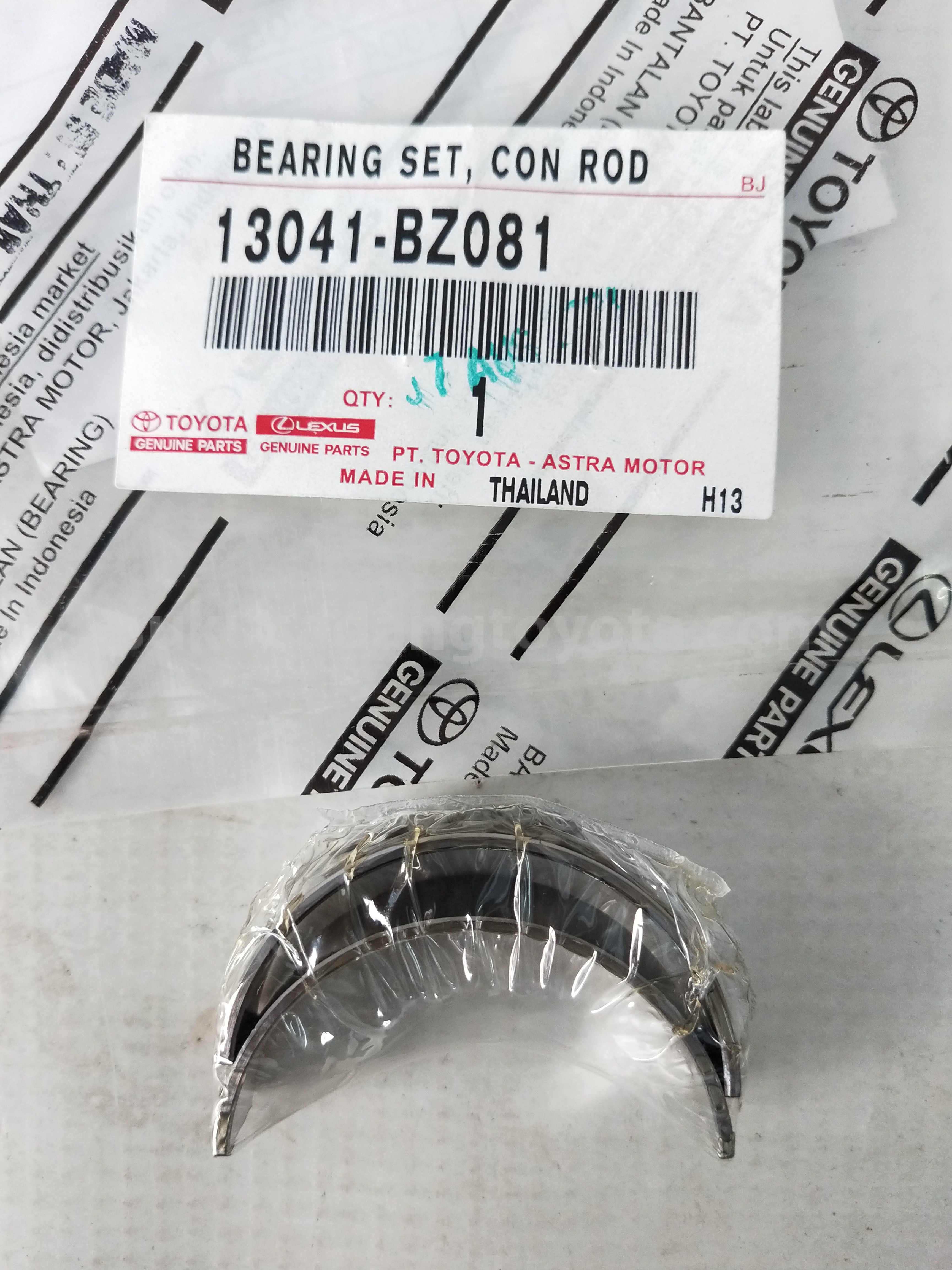 13041BZ081 BEARING SET, CON ROD - TOYOTA