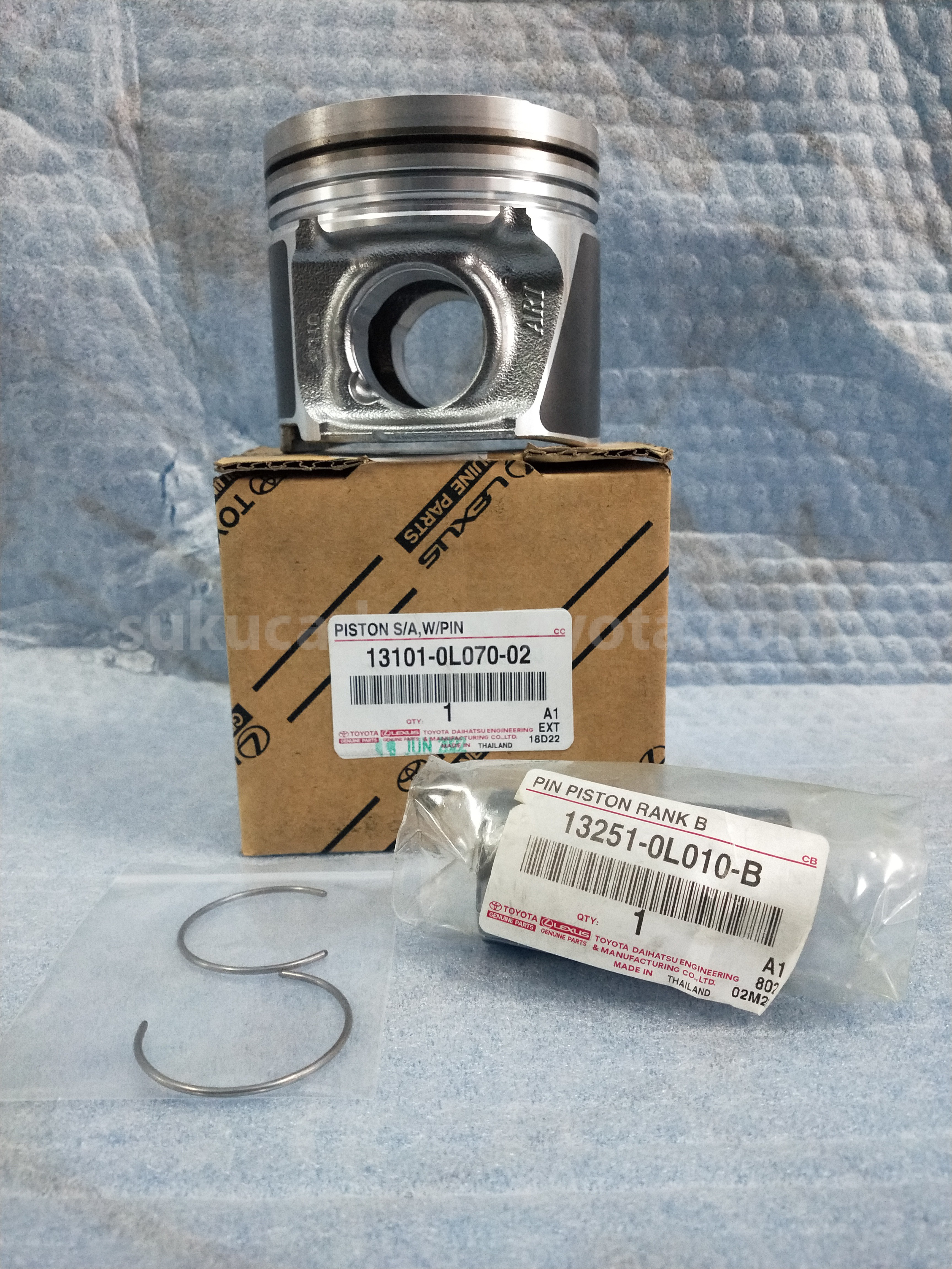131010L07002 PISTON S/A,W/PIN - TOYOTA