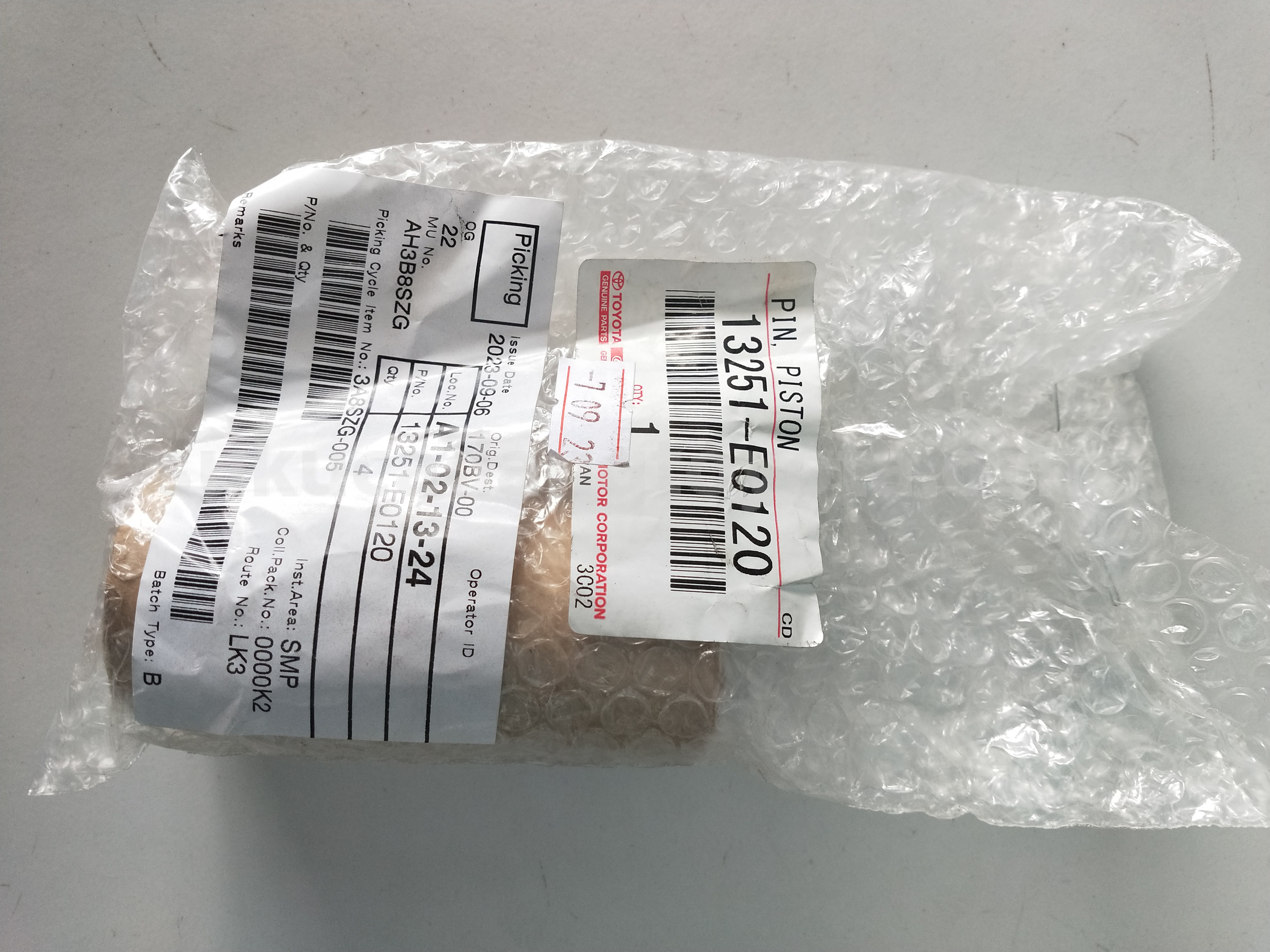13251E0120 PIN, PISTON - TOYOTA