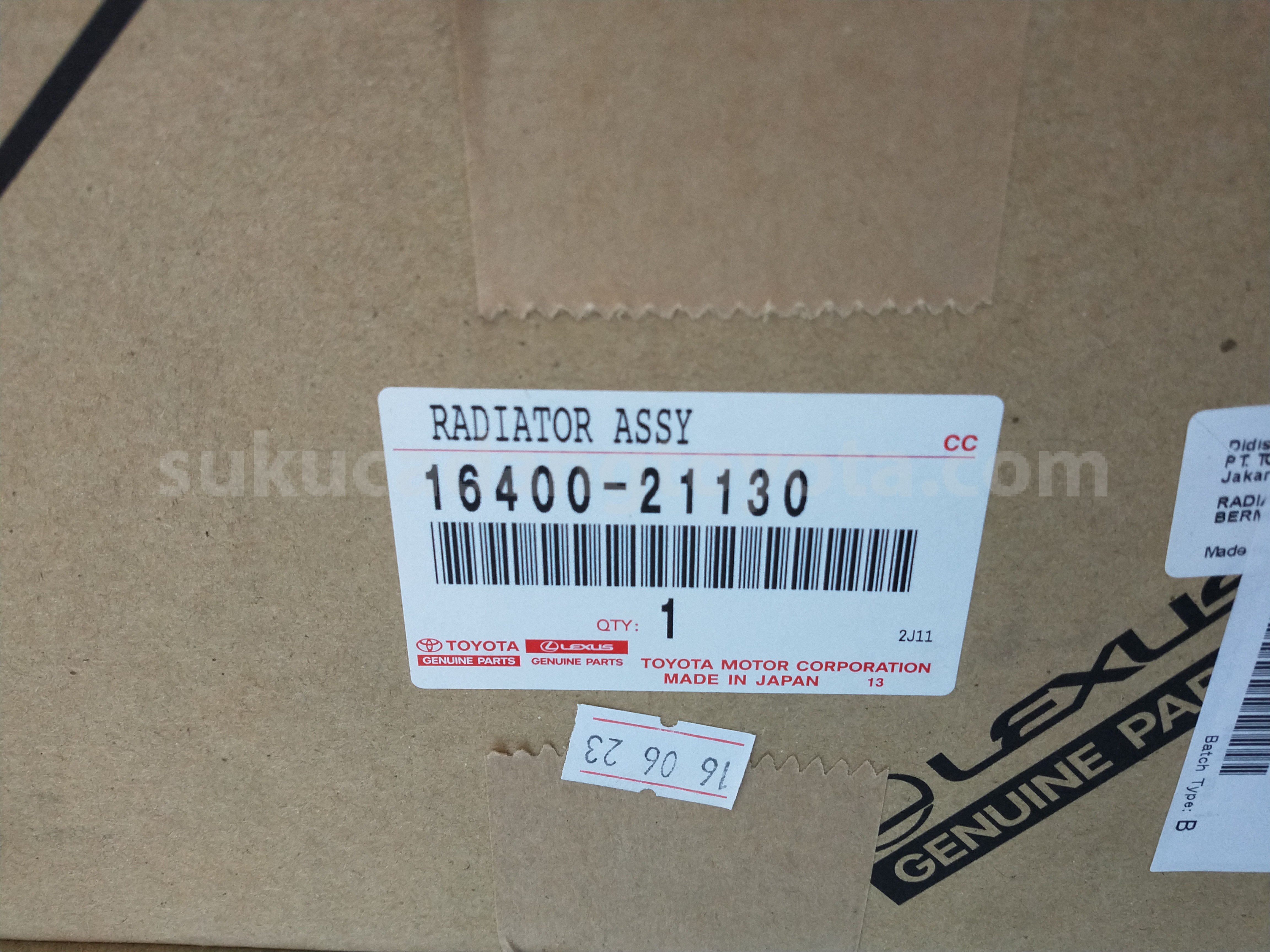 1640021130 RADIATOR ASSY - TOYOTA