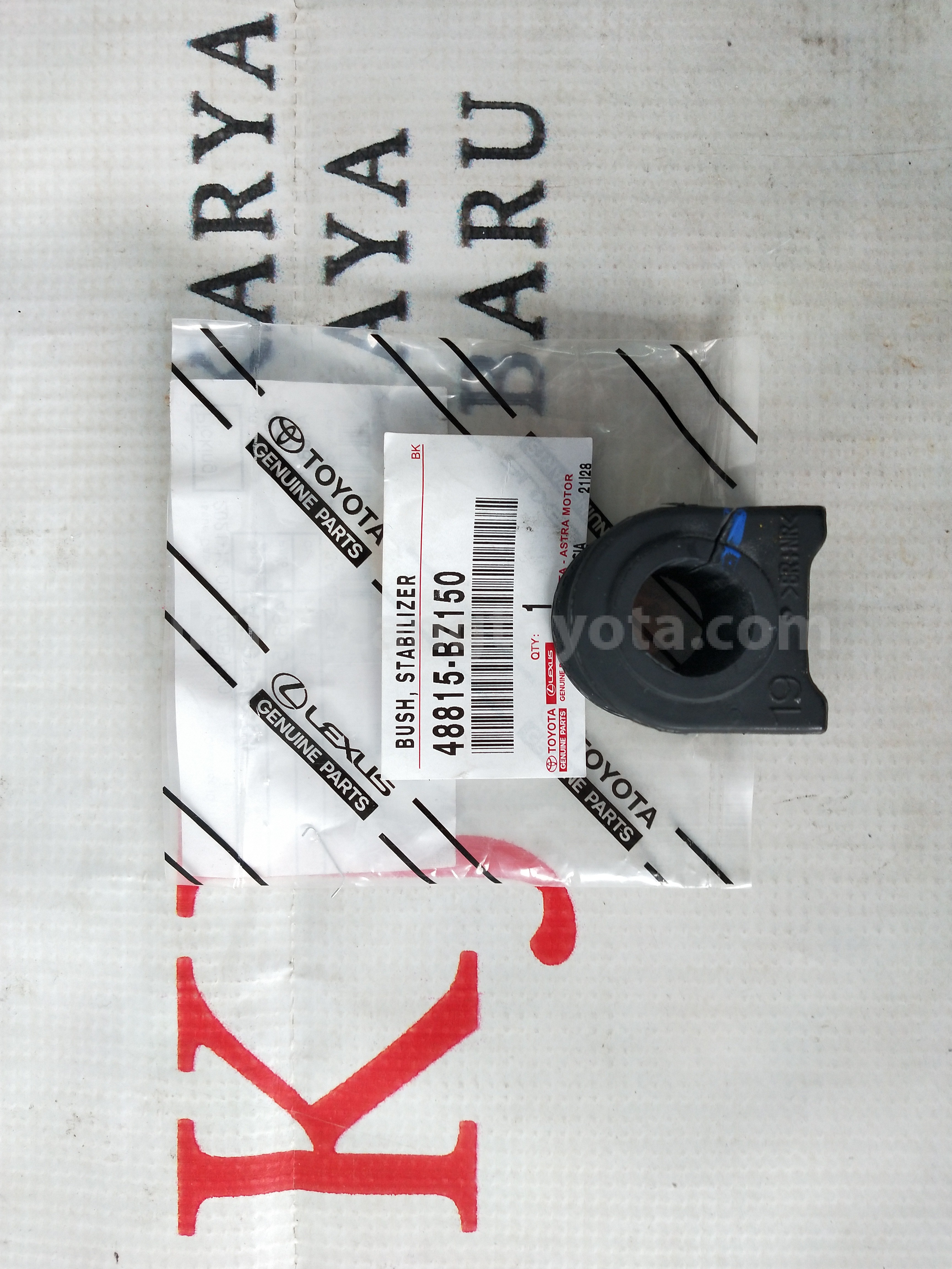 48815BZ150 BUSH, STABILIZER - TOYOTA