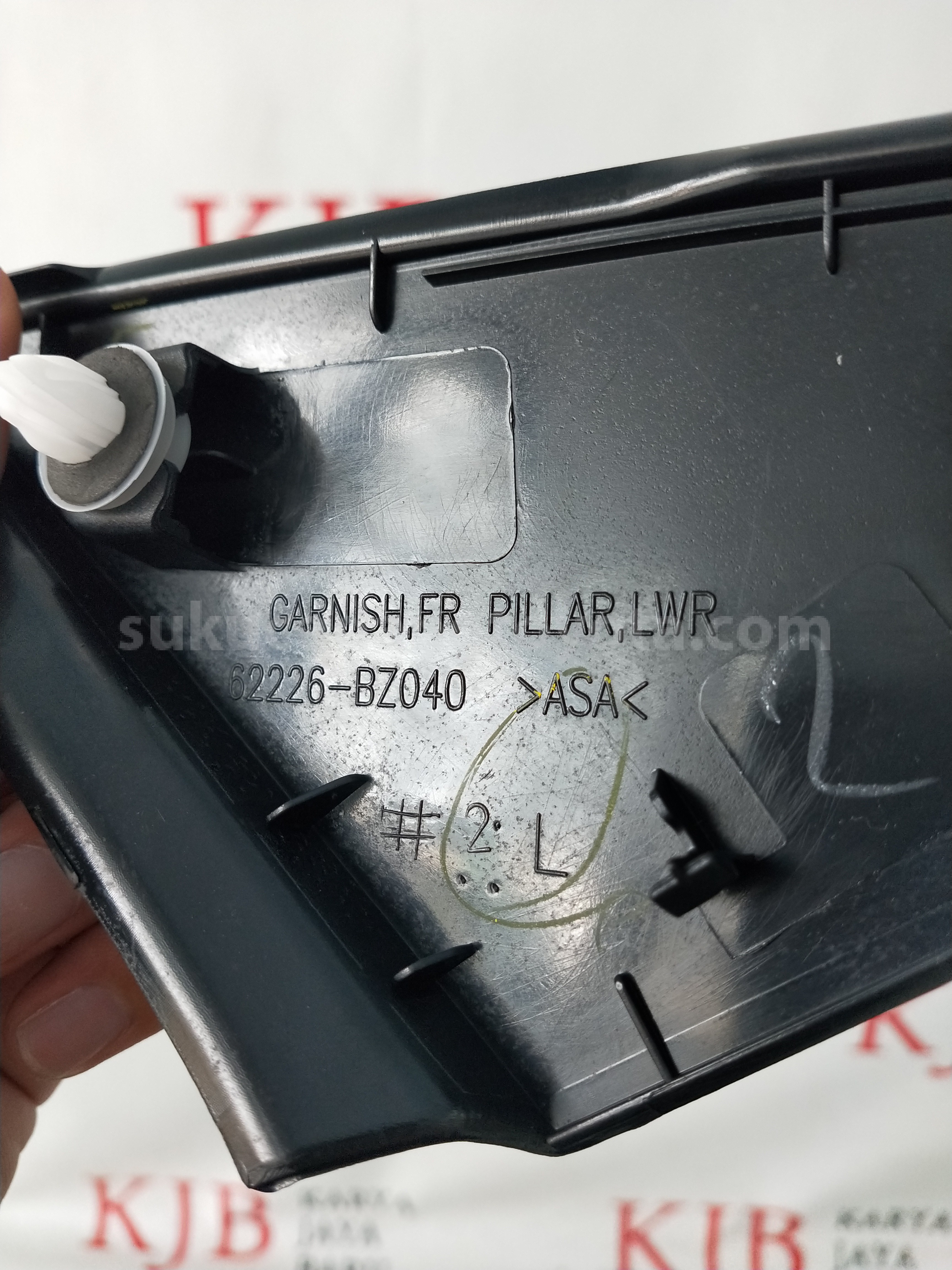 62226BZ040 GARNISH,FR PILLAR,LH - TOYOTA