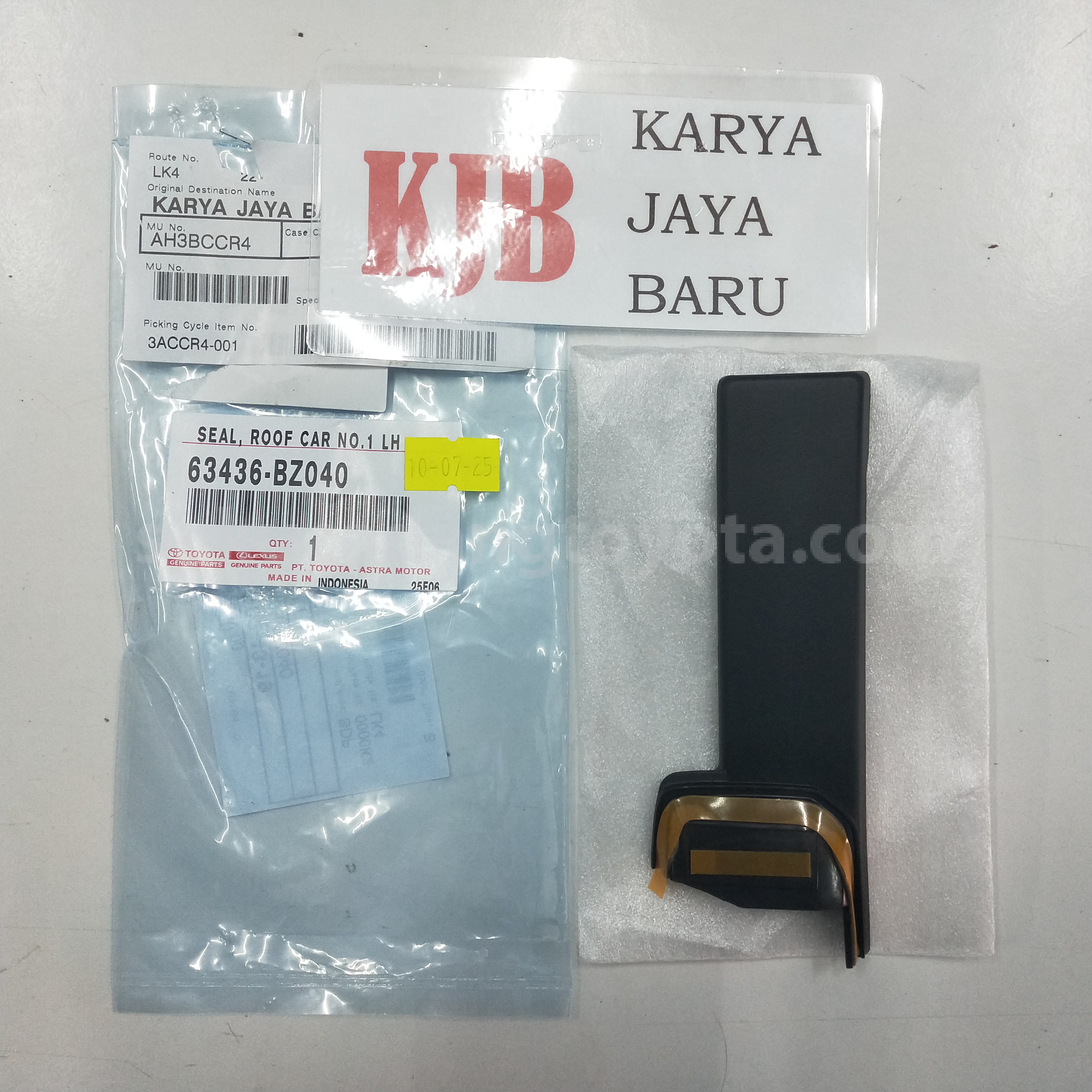 63436BZ040 SEAL, ROOF CAR NO.1 LH - TOYOTA