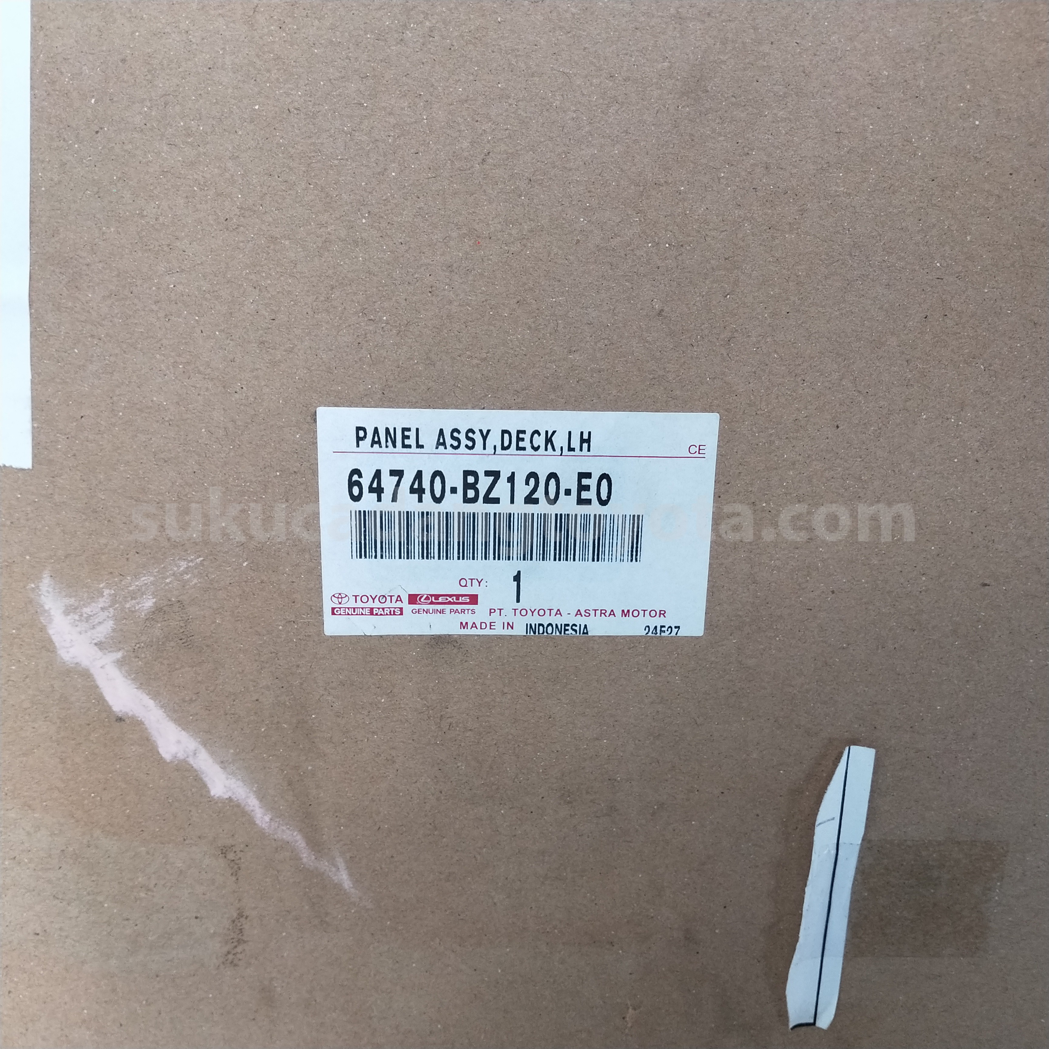 64740BZ120E0 PANEL ASSY,DECK,LH - TOYOTA