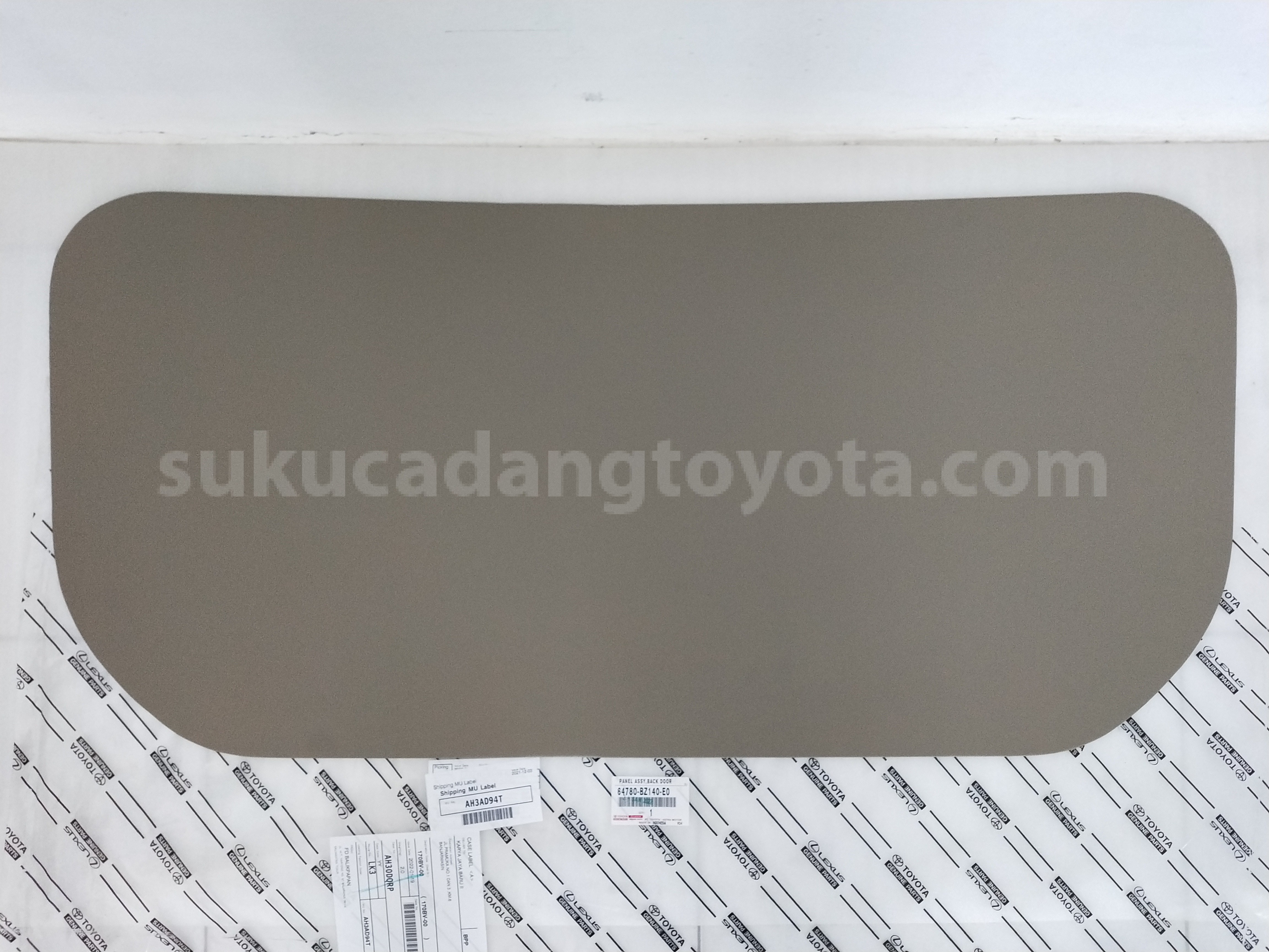 64780BZ140E0 PANEL ASSY,BACK DOOR - TOYOTA