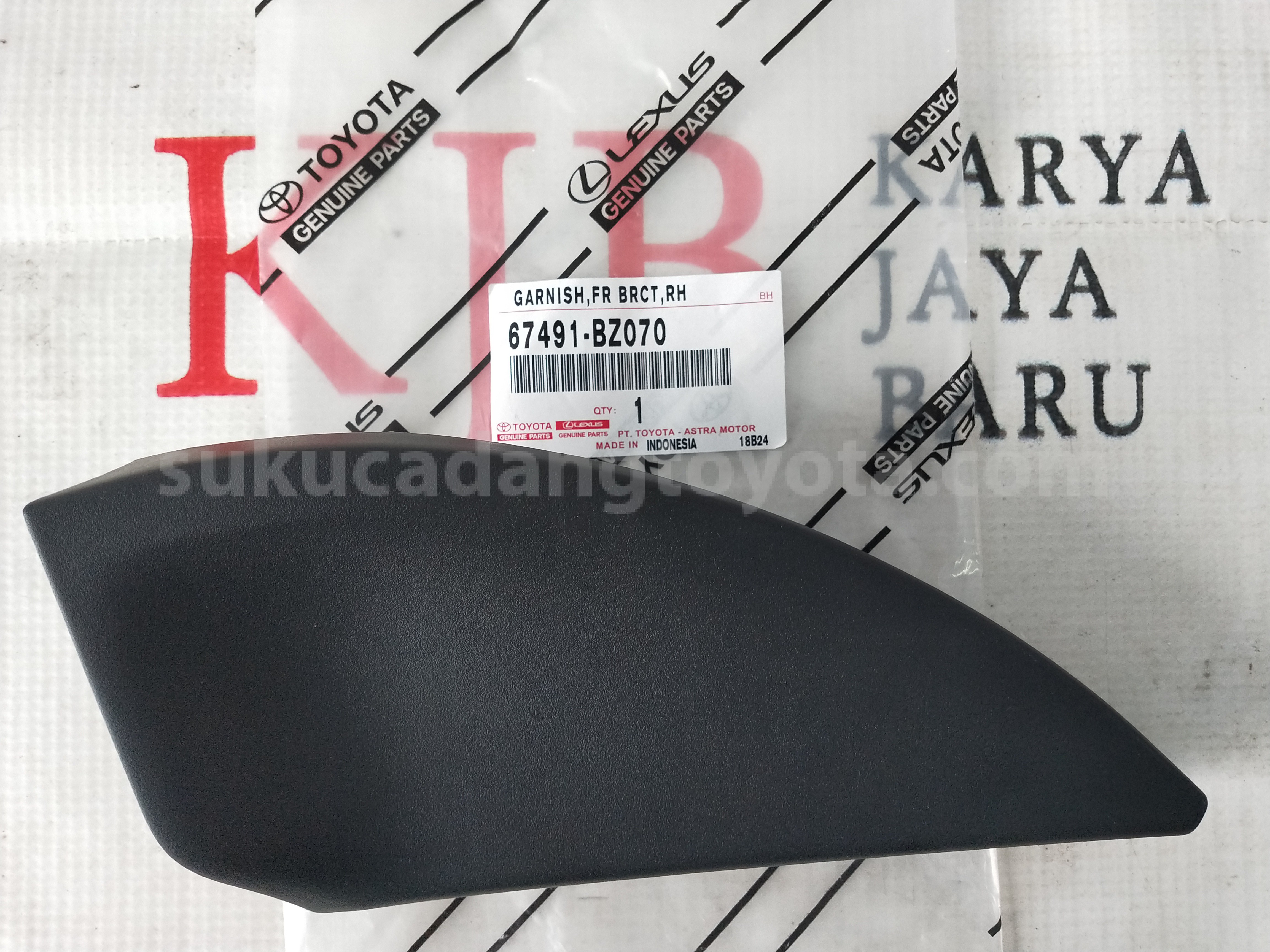 67491BZ070 GARNISH,FR BRCT,RH - TOYOTA
