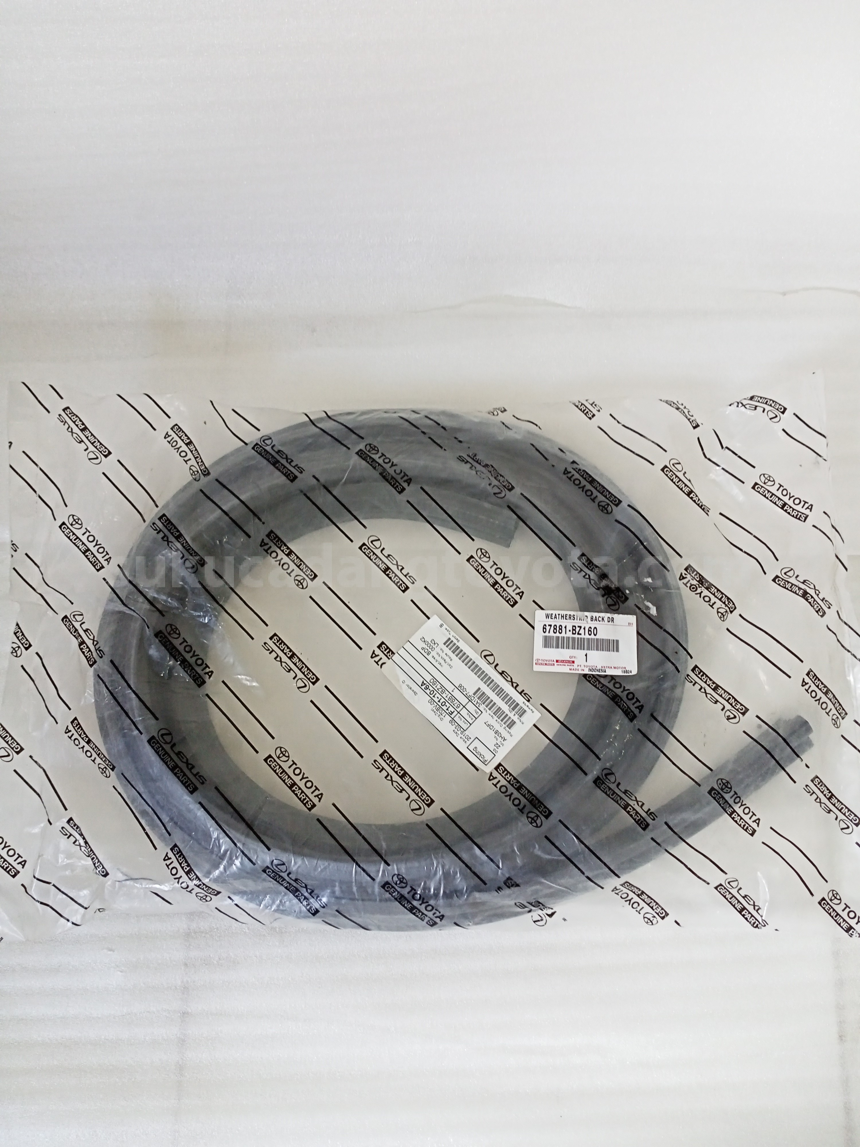 67881BZ160 WEATHERSTRIP BACK DR - TOYOTA