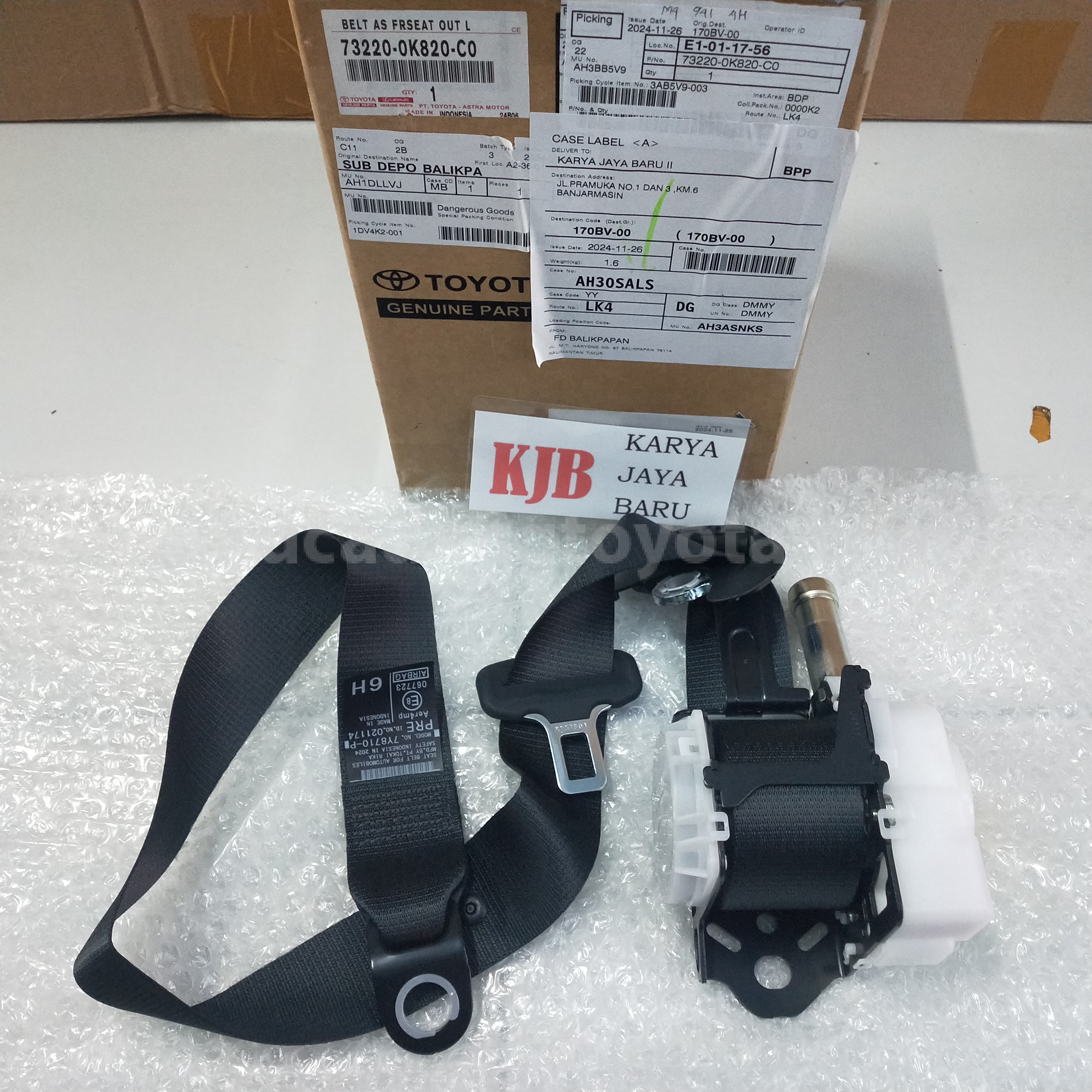 732200K820C0 BELT AS FRSEAT OUT L - TOYOTA
