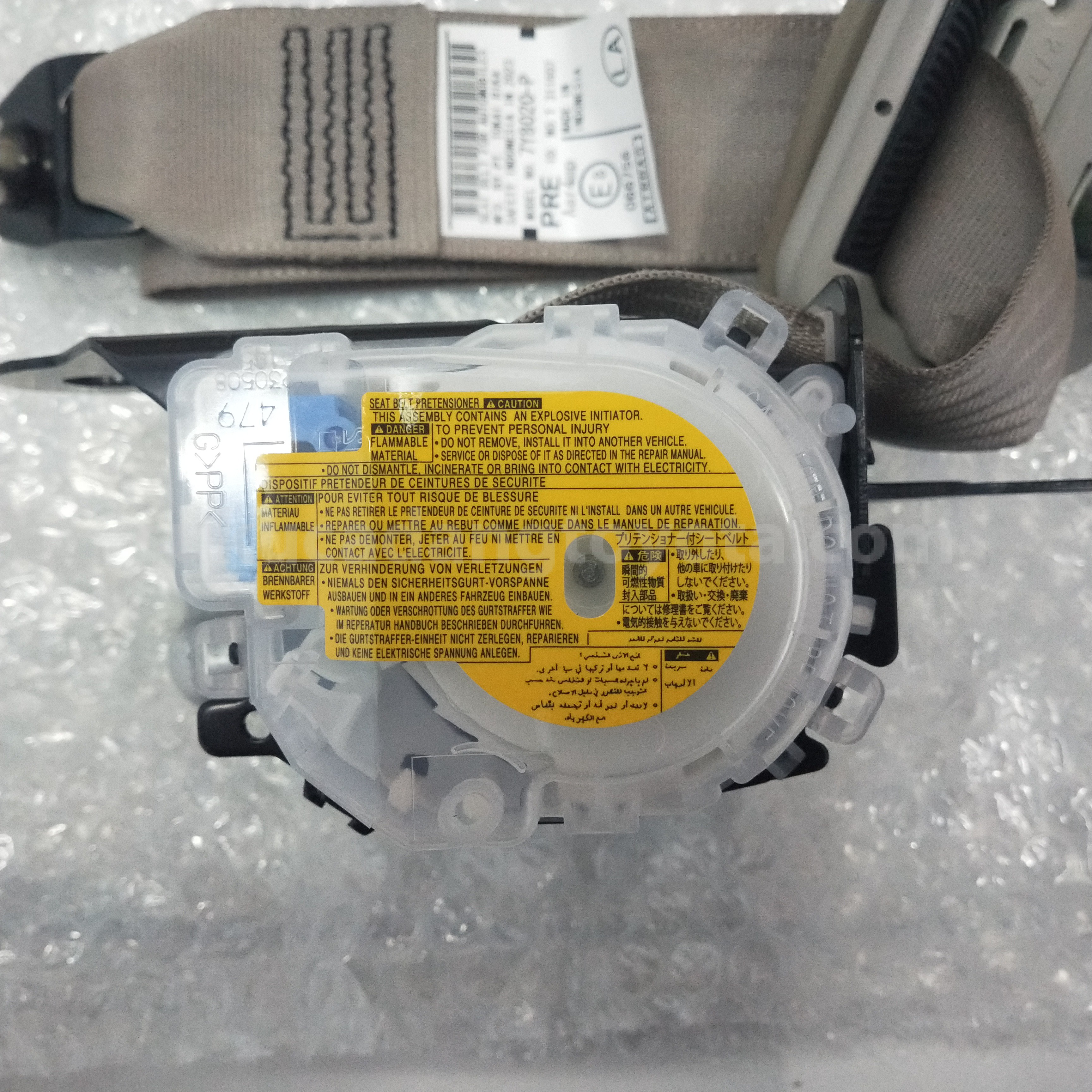 73220BZ341E0 BELT A/S FR SEAT LH - TOYOTA