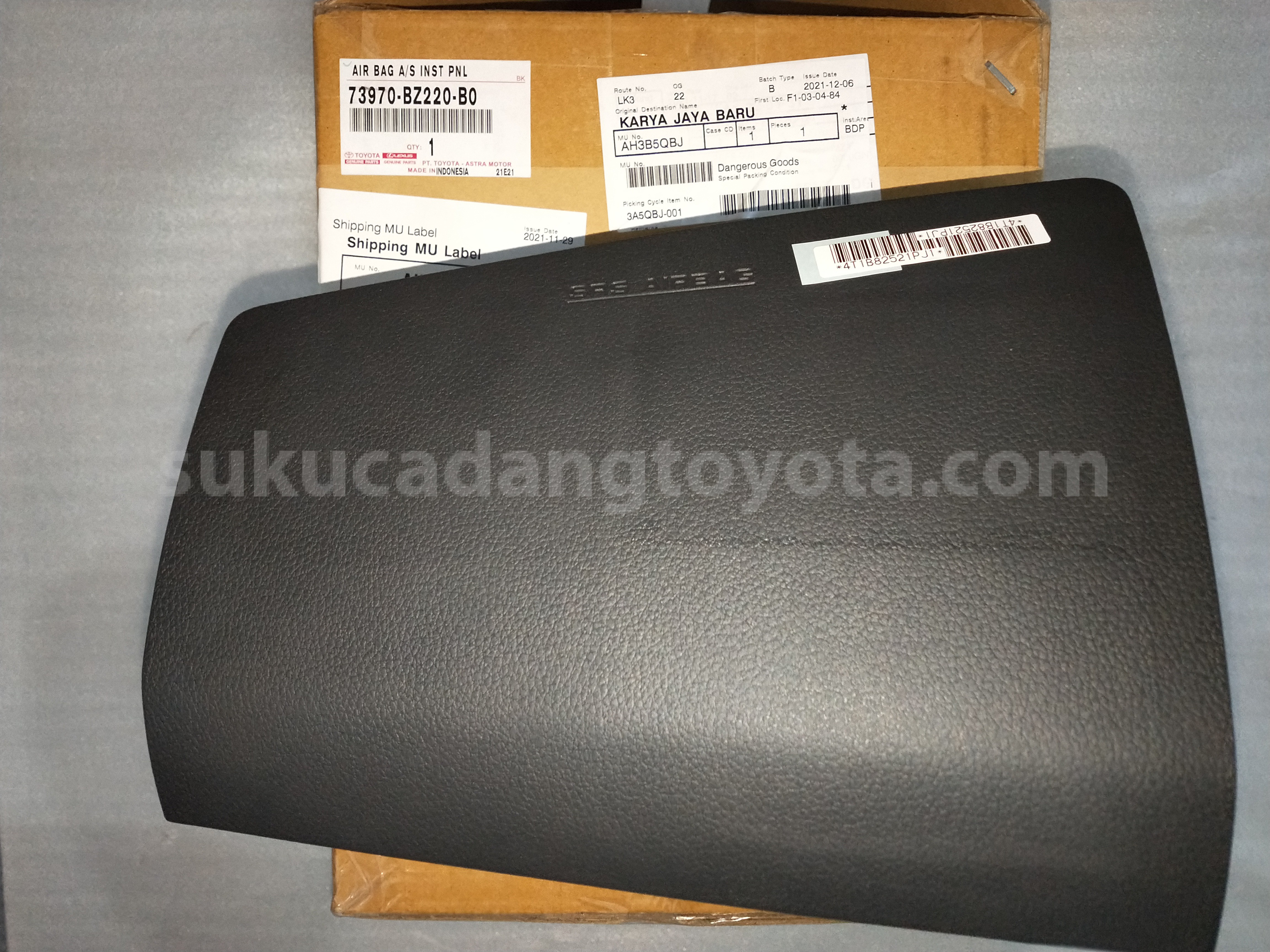 73970BZ220B0 AIR BAG A/S INST PNL - TOYOTA