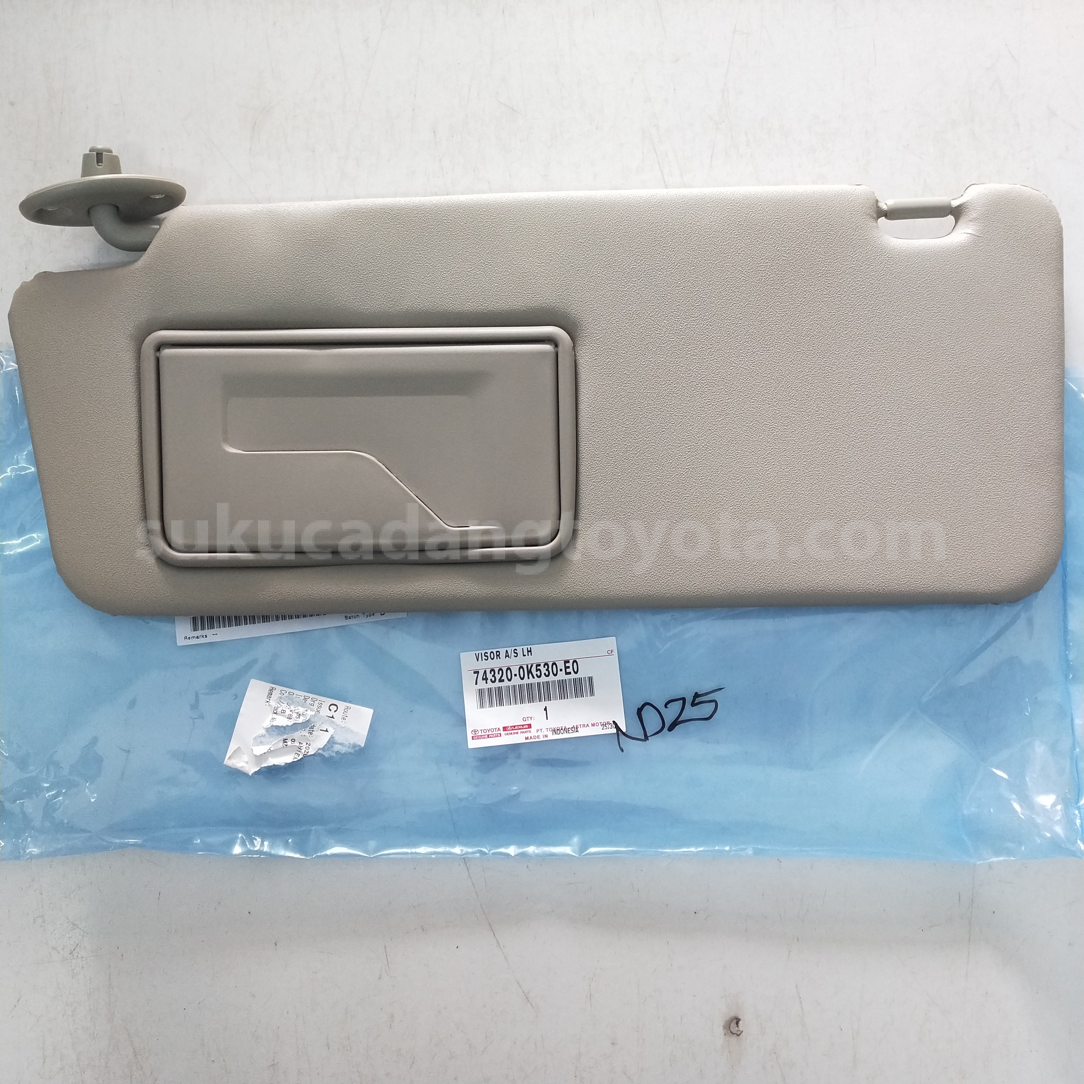 743200K530E0 VISOR A/S LH - TOYOTA