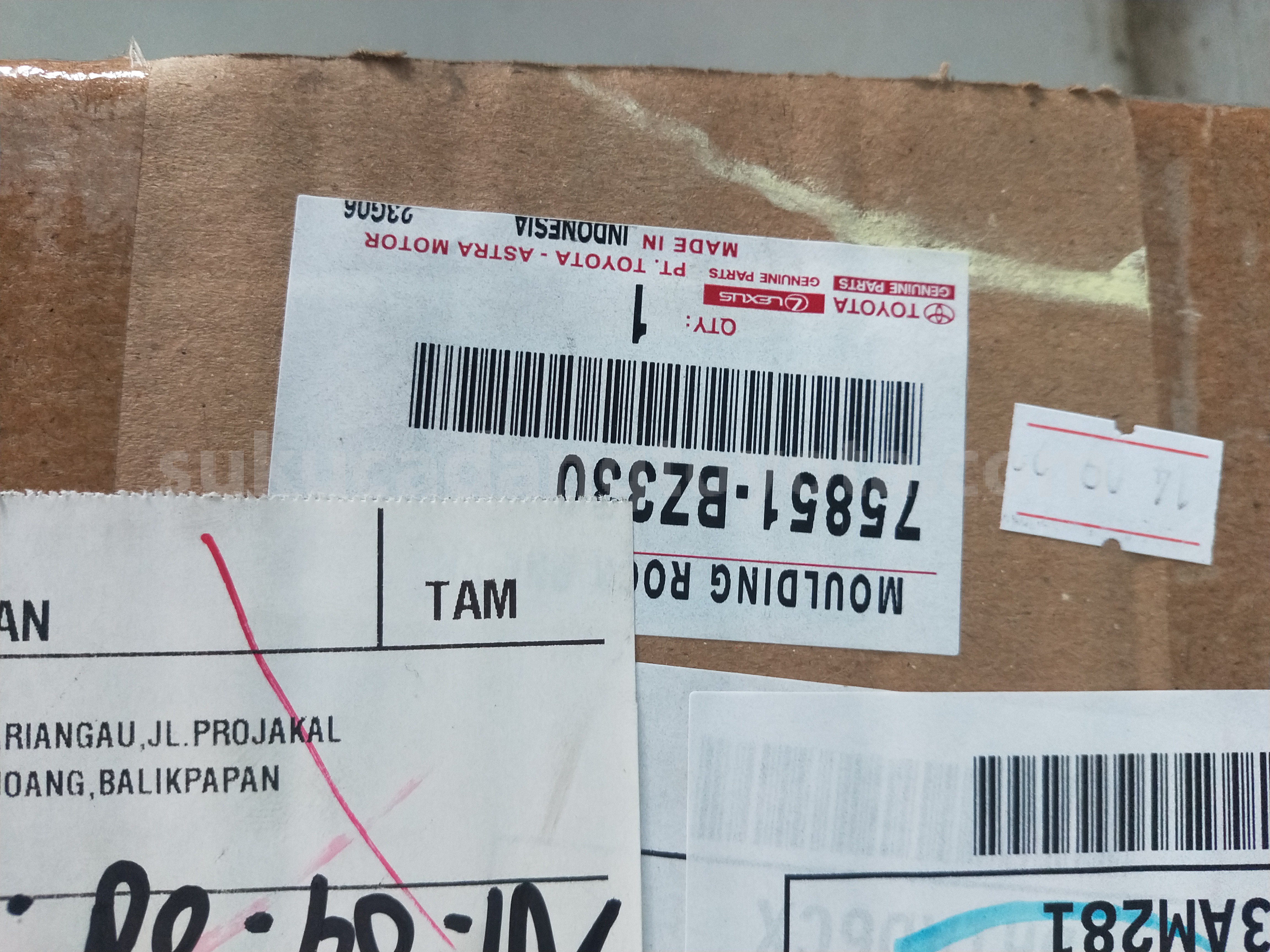75851BZ330 MOULDING ROCK PNL RH - TOYOTA