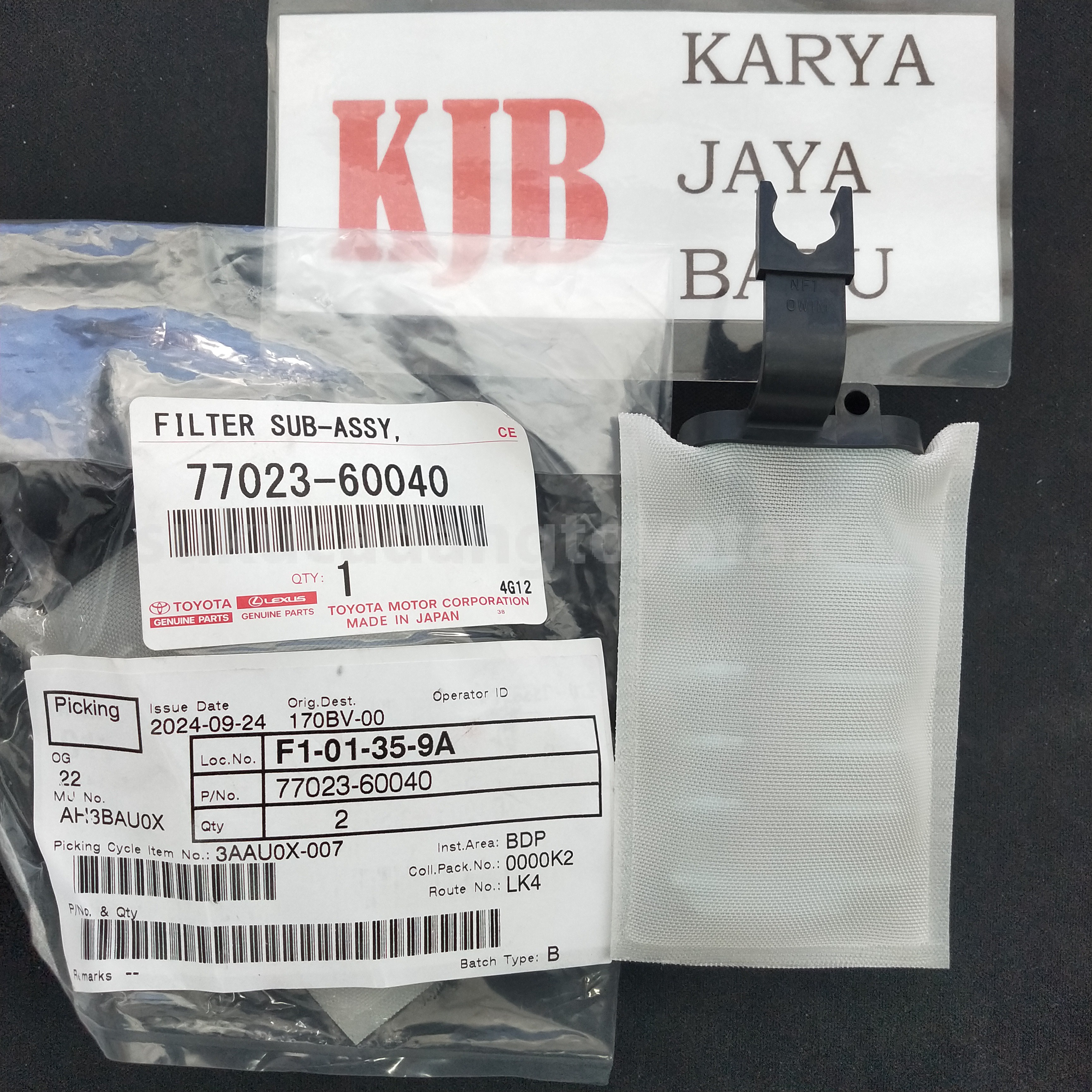 7702360040 FILTER SUB-ASSY, - TOYOTA