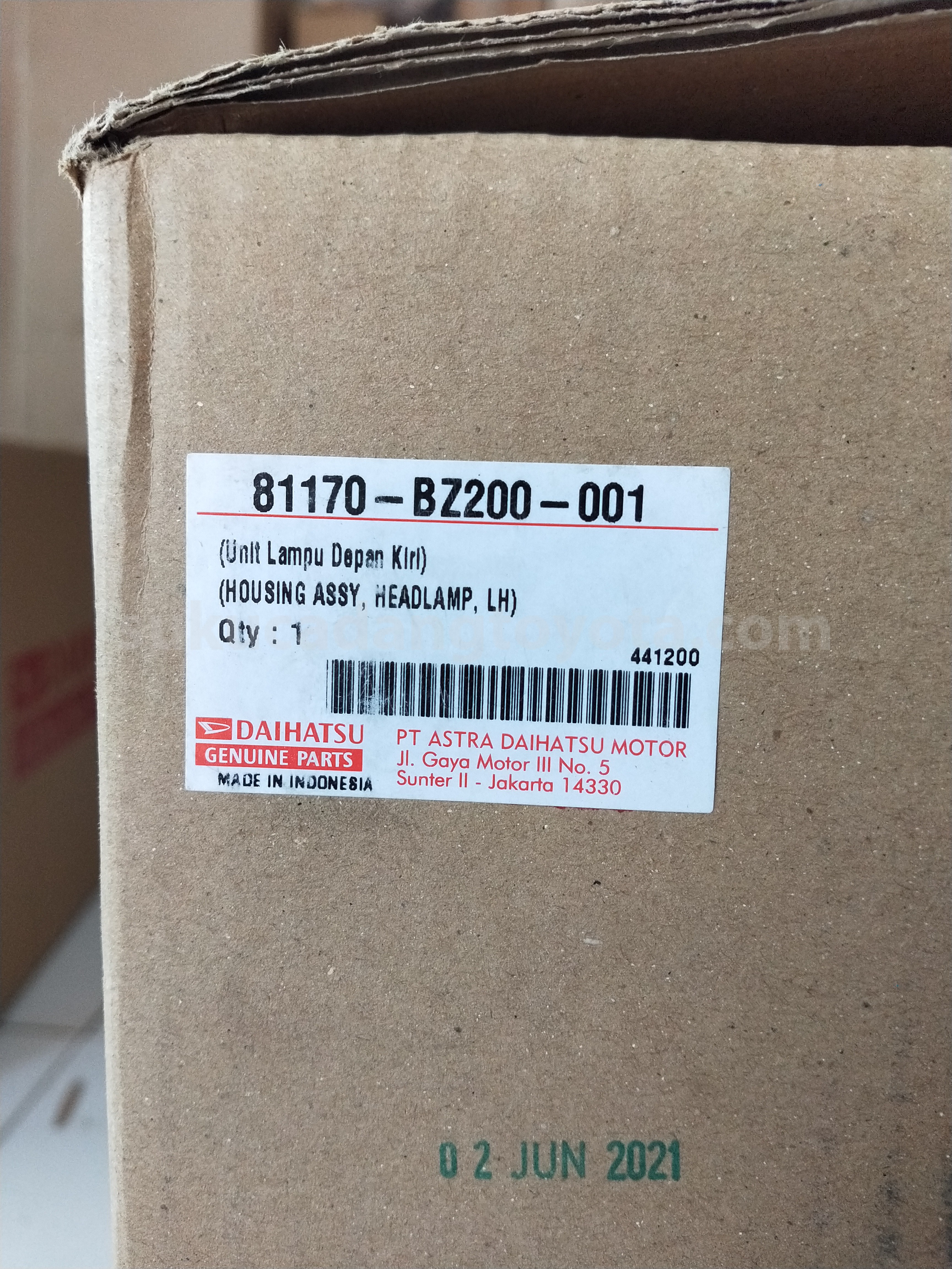 81170BZ200 HOUSING AS H/LAMP LH - TOYOTA