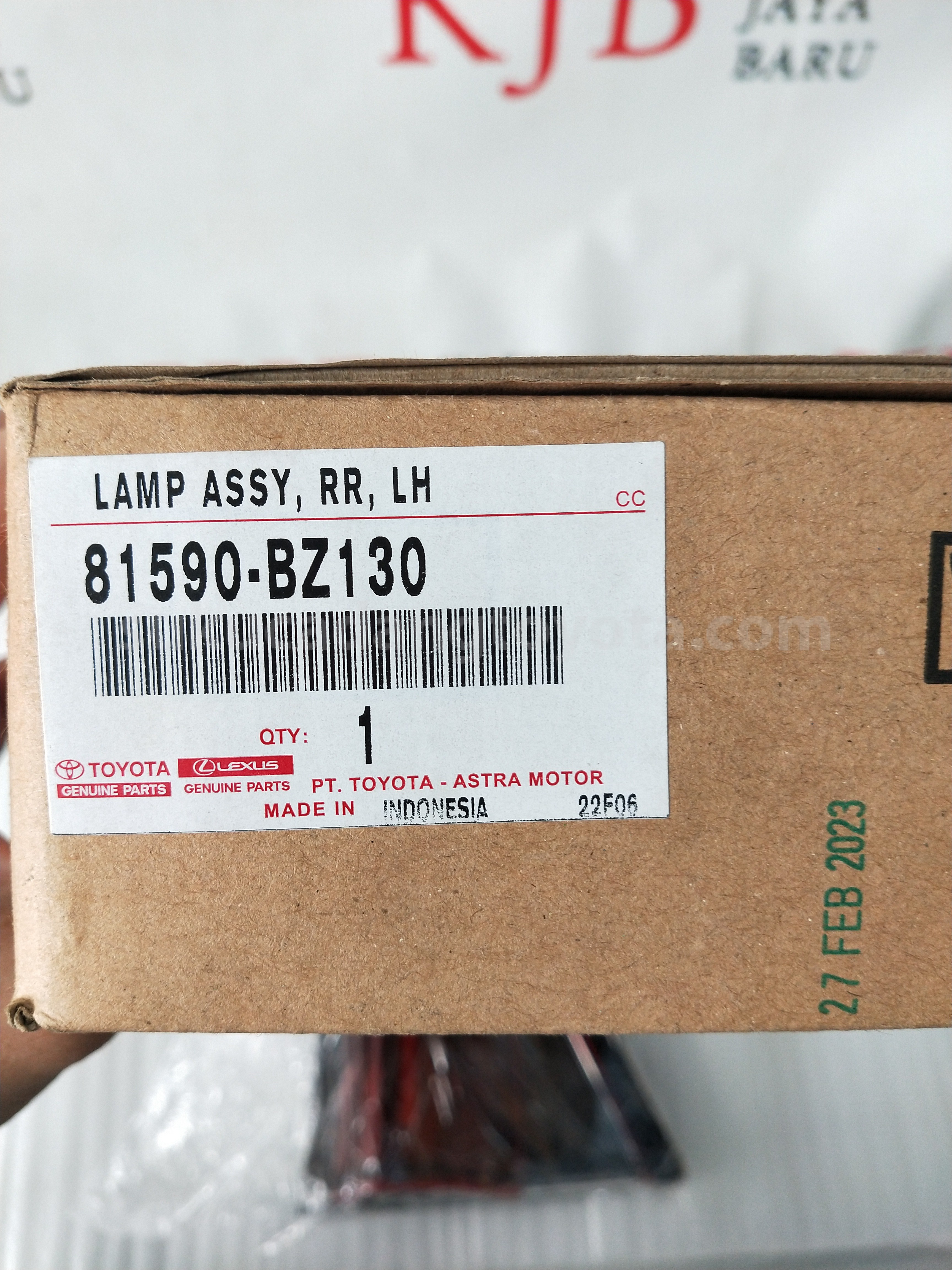 81590BZ130 LAMP ASSY, RR, LH - TOYOTA