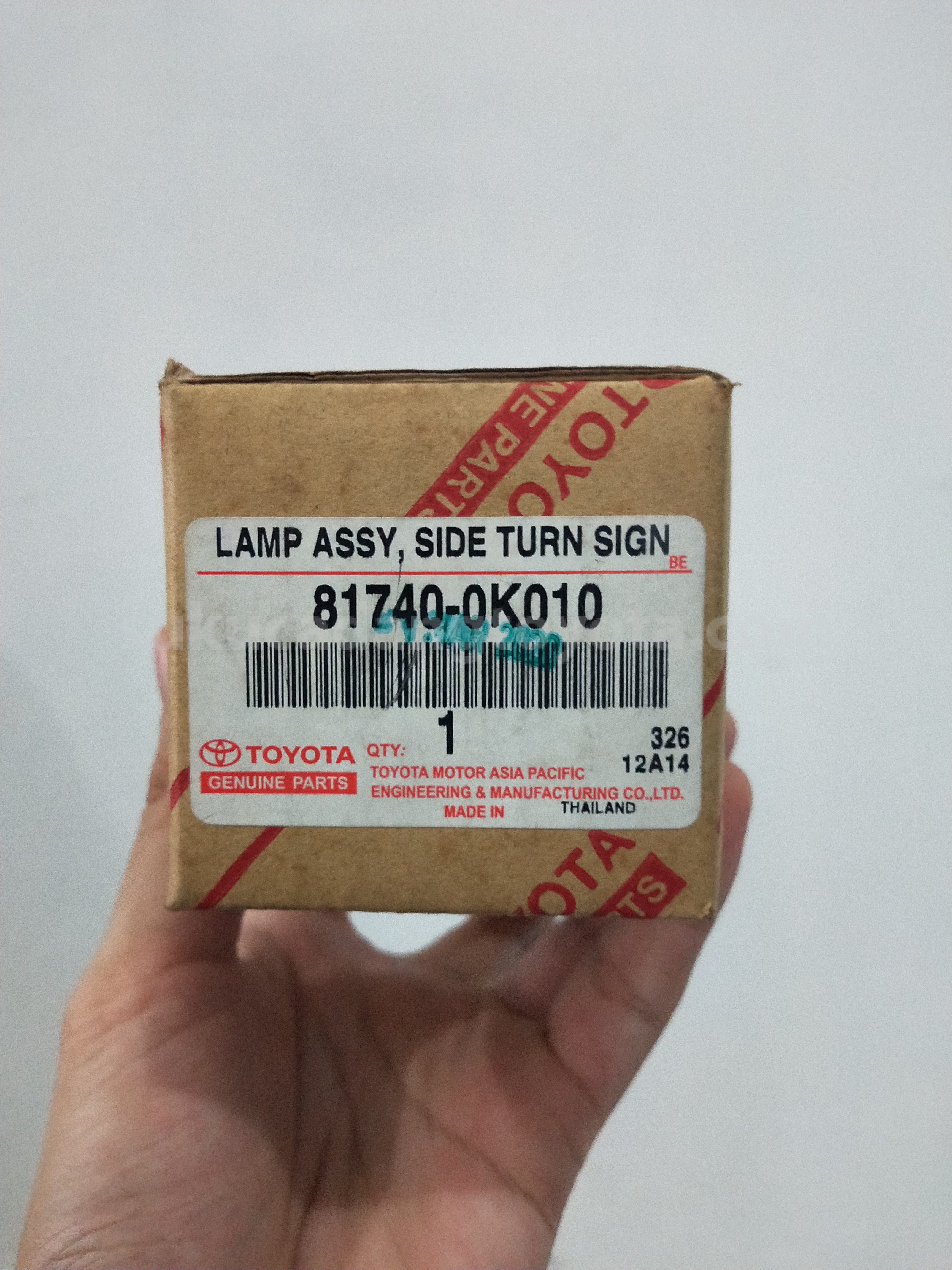 817400K010 LAMP A/S SD TURN LH - TOYOTA
