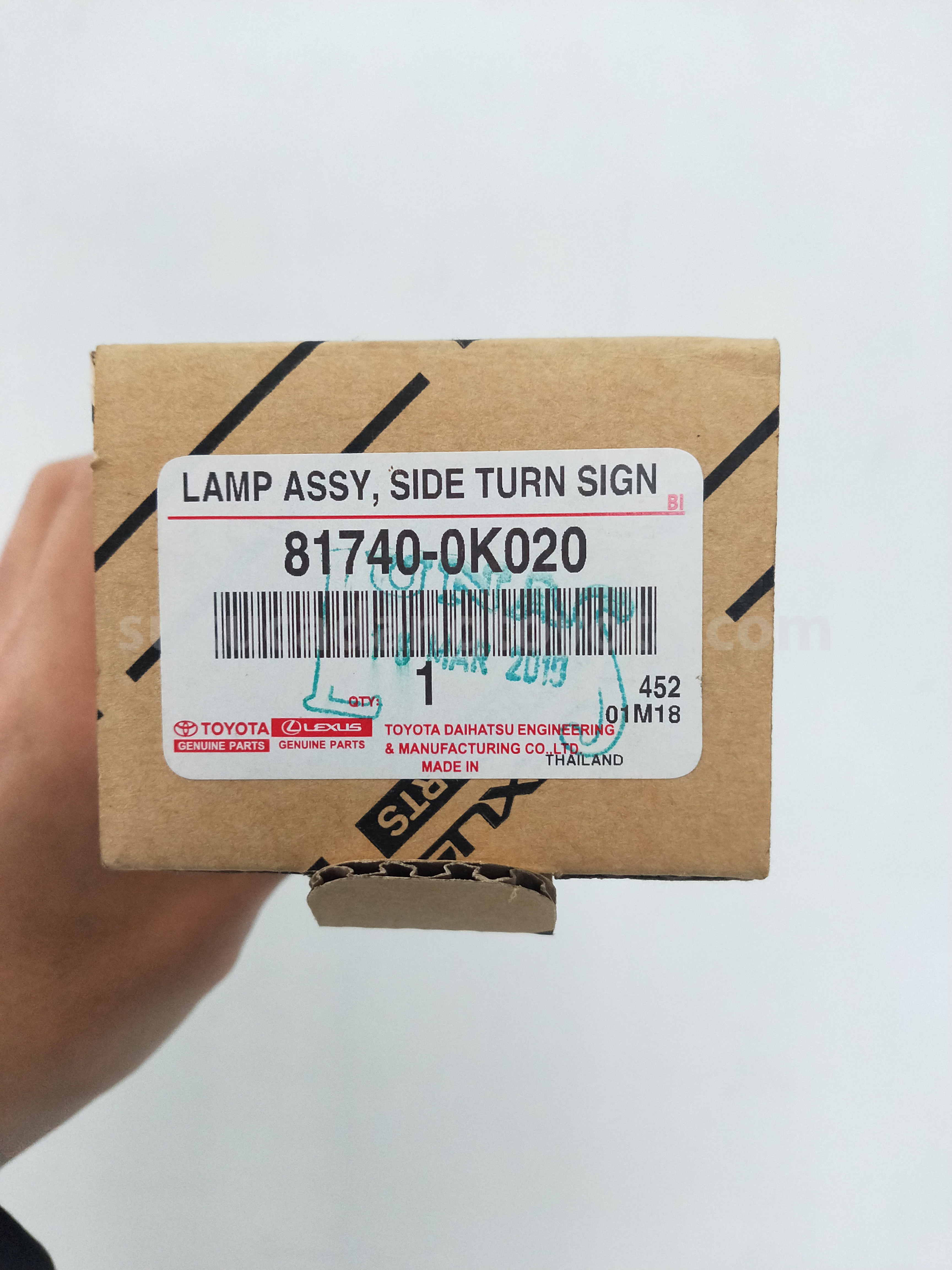 817400K020 LAMP ASSY, SIDE TURN - TOYOTA