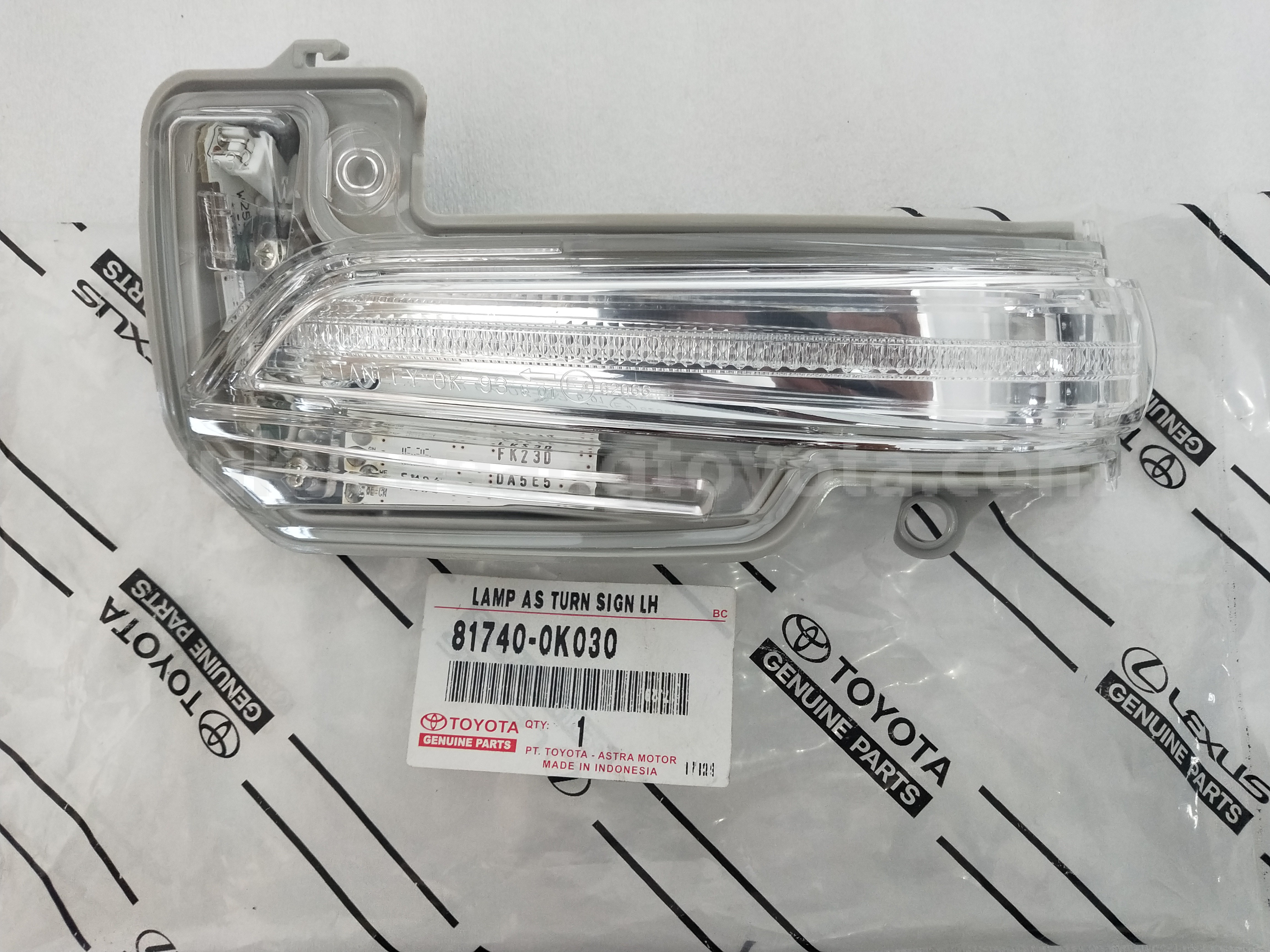 817400K030 LAMP AS TURN SIGN LH - TOYOTA