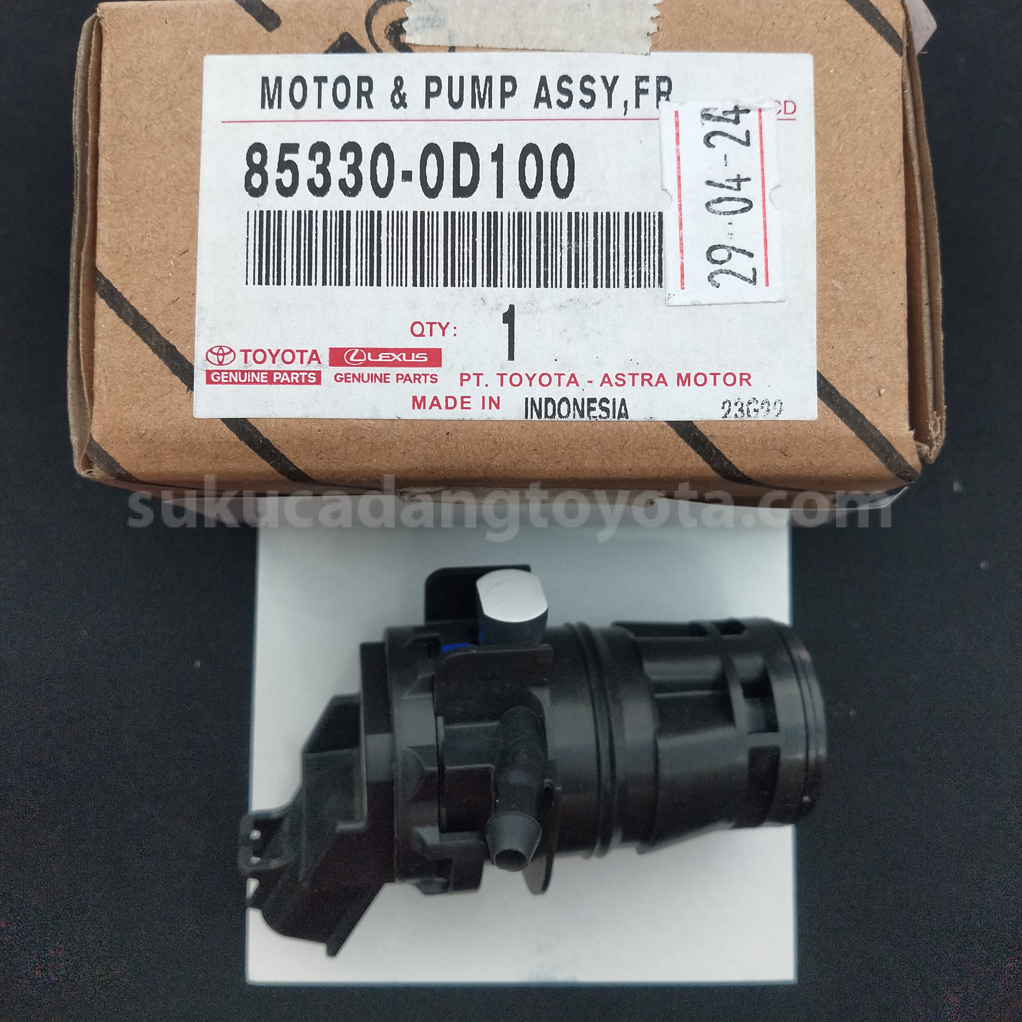 853300D100 MOTOR & PUMP ASSY,FR - TOYOTA