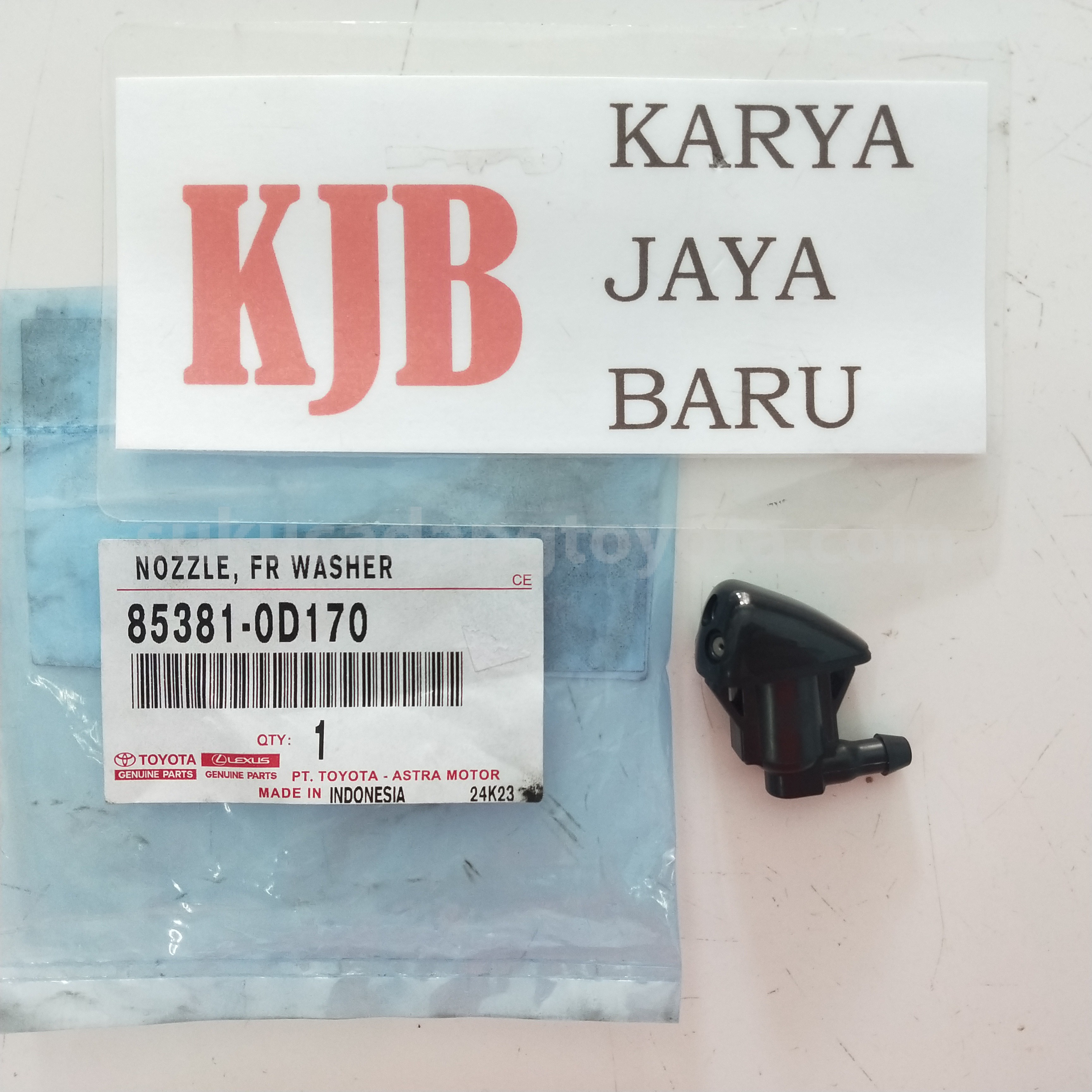 853810D170 NOZZLE, FR WASHER - TOYOTA