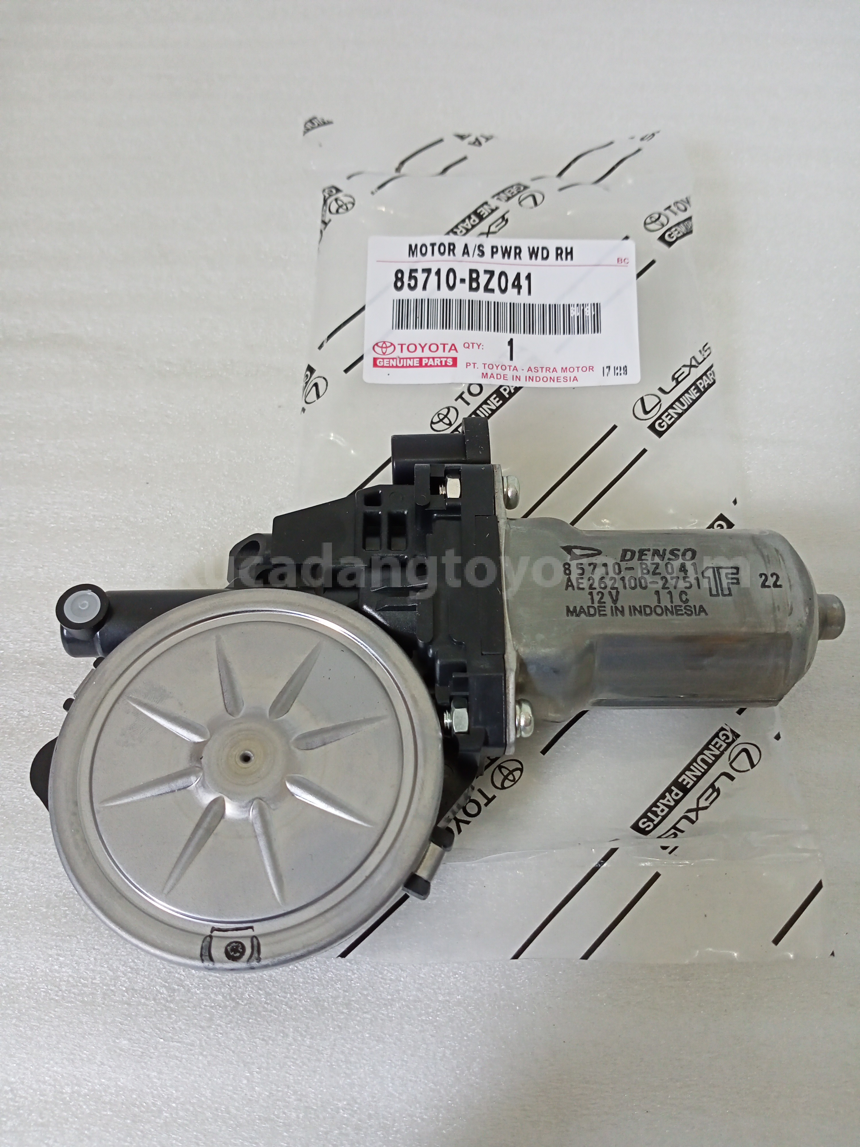 85710BZ041 MOTOR A/S PWR WD RH - TOYOTA