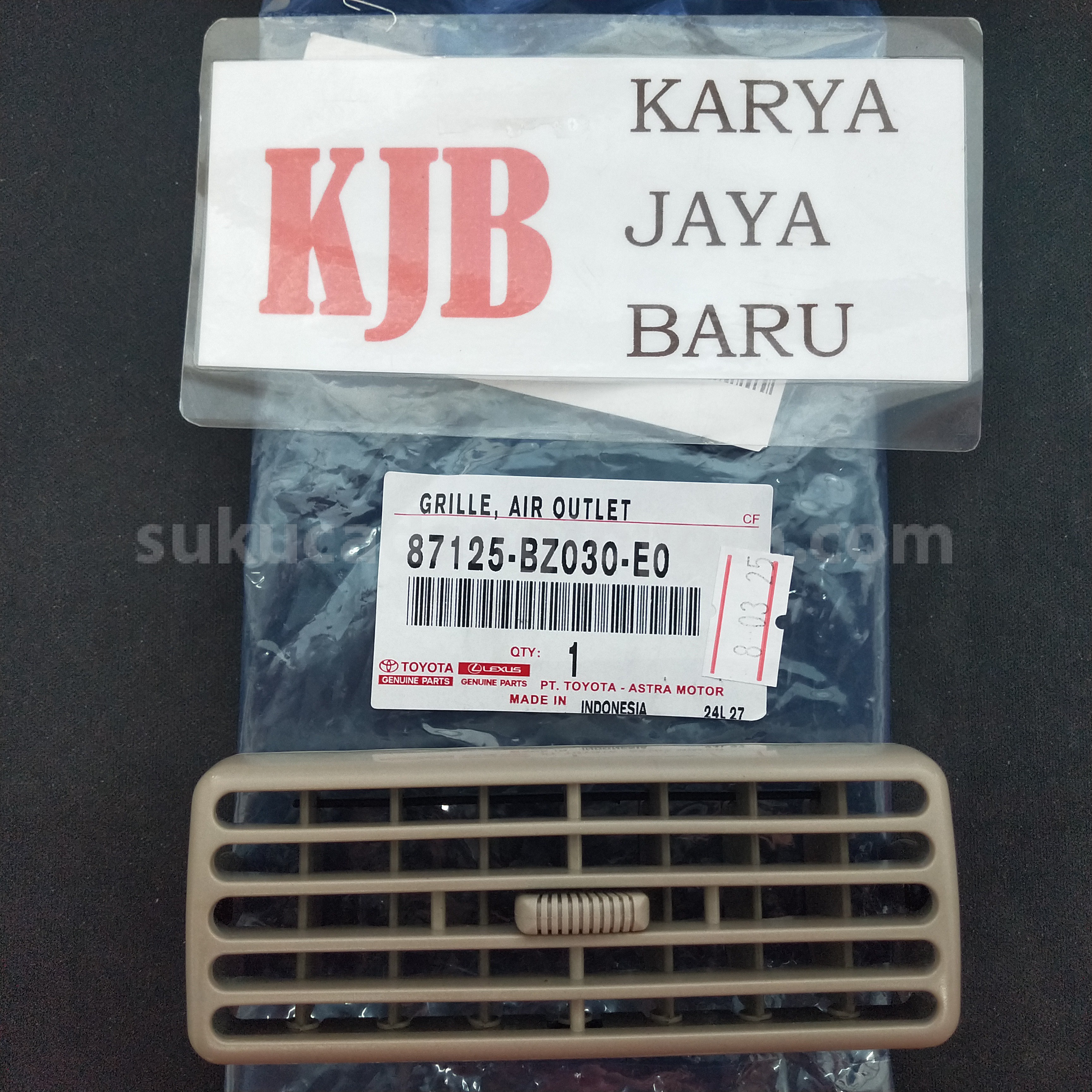 87125BZ030E0 GRILLE, AIR OUTLET - TOYOTA