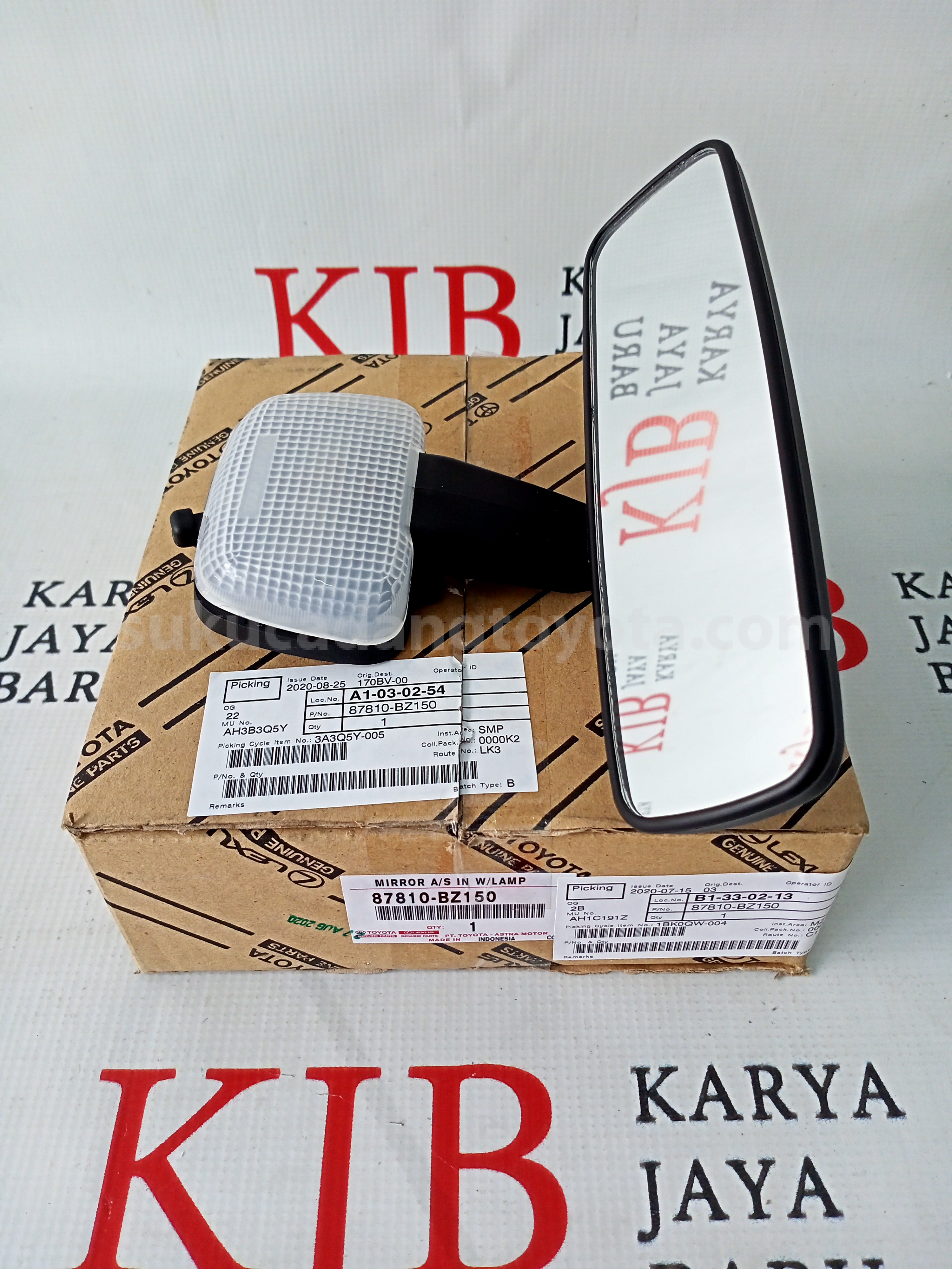87810BZ150 MIRROR A/S IN W/LAMP - TOYOTA