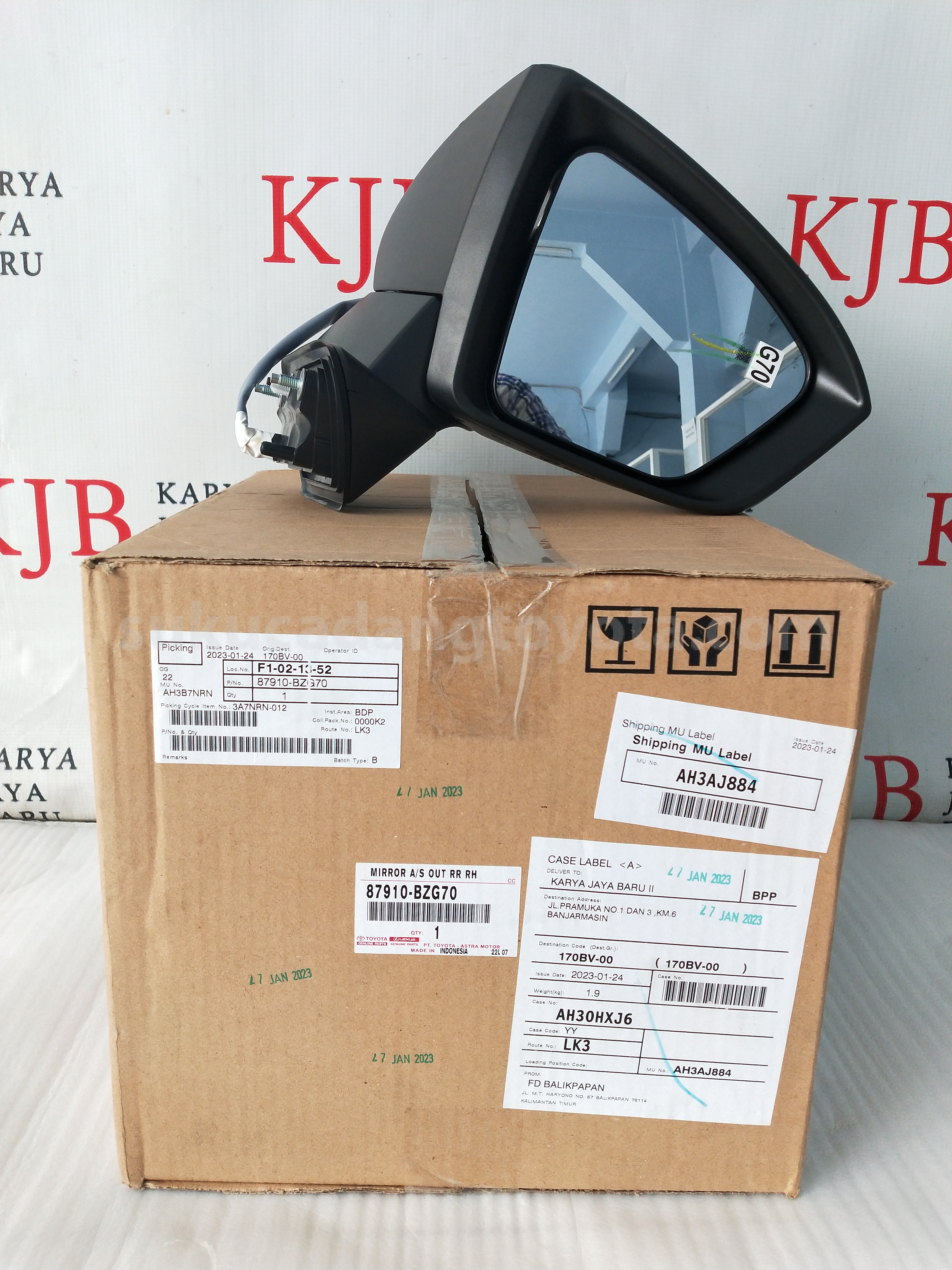87910BZG70 MIRROR A/S OUT RR RH - TOYOTA