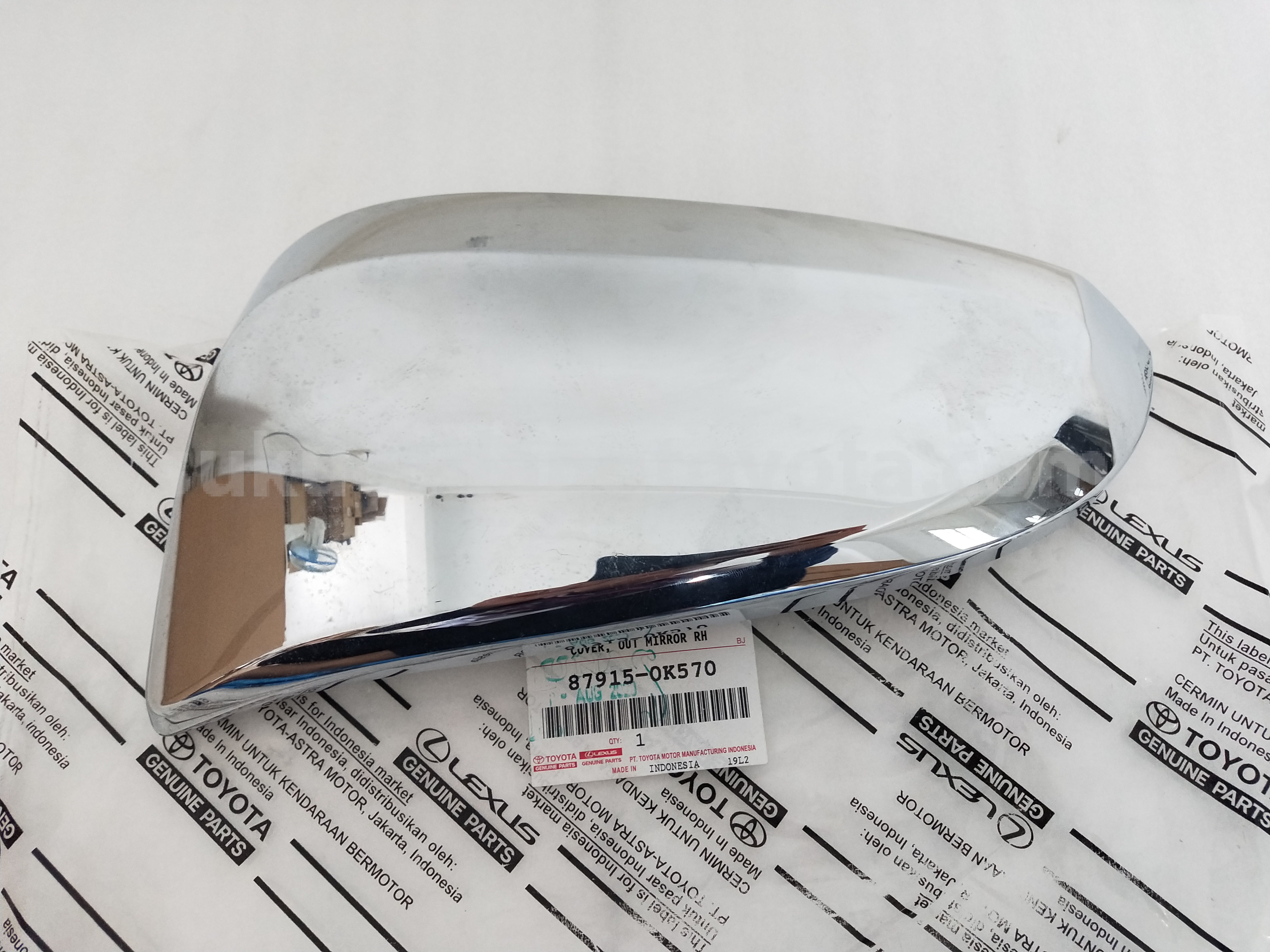 879150K570 COVER, OUT MIRROR RH - TOYOTA