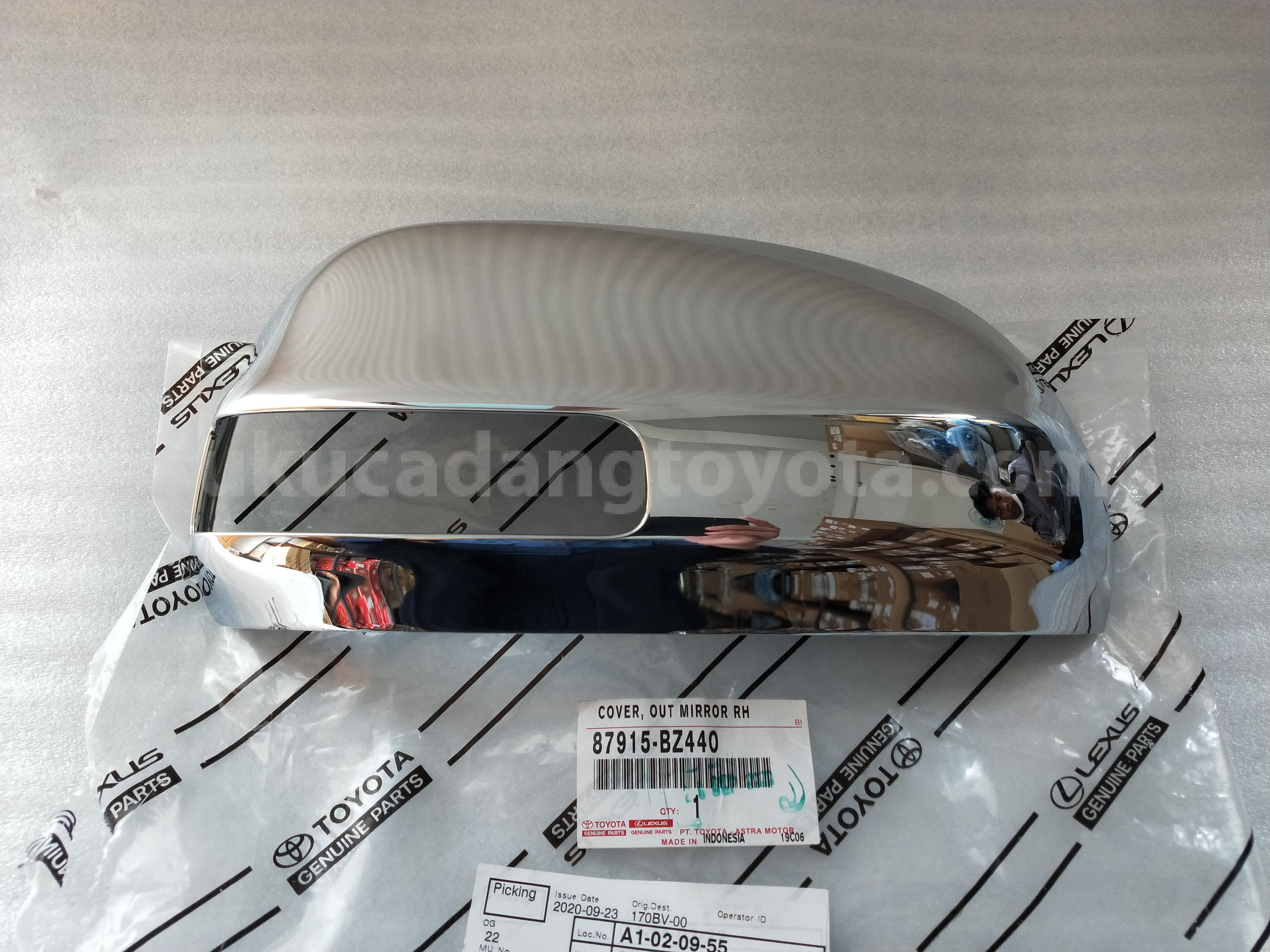 87915BZ440 COVER, OUT MIRROR RH - TOYOTA