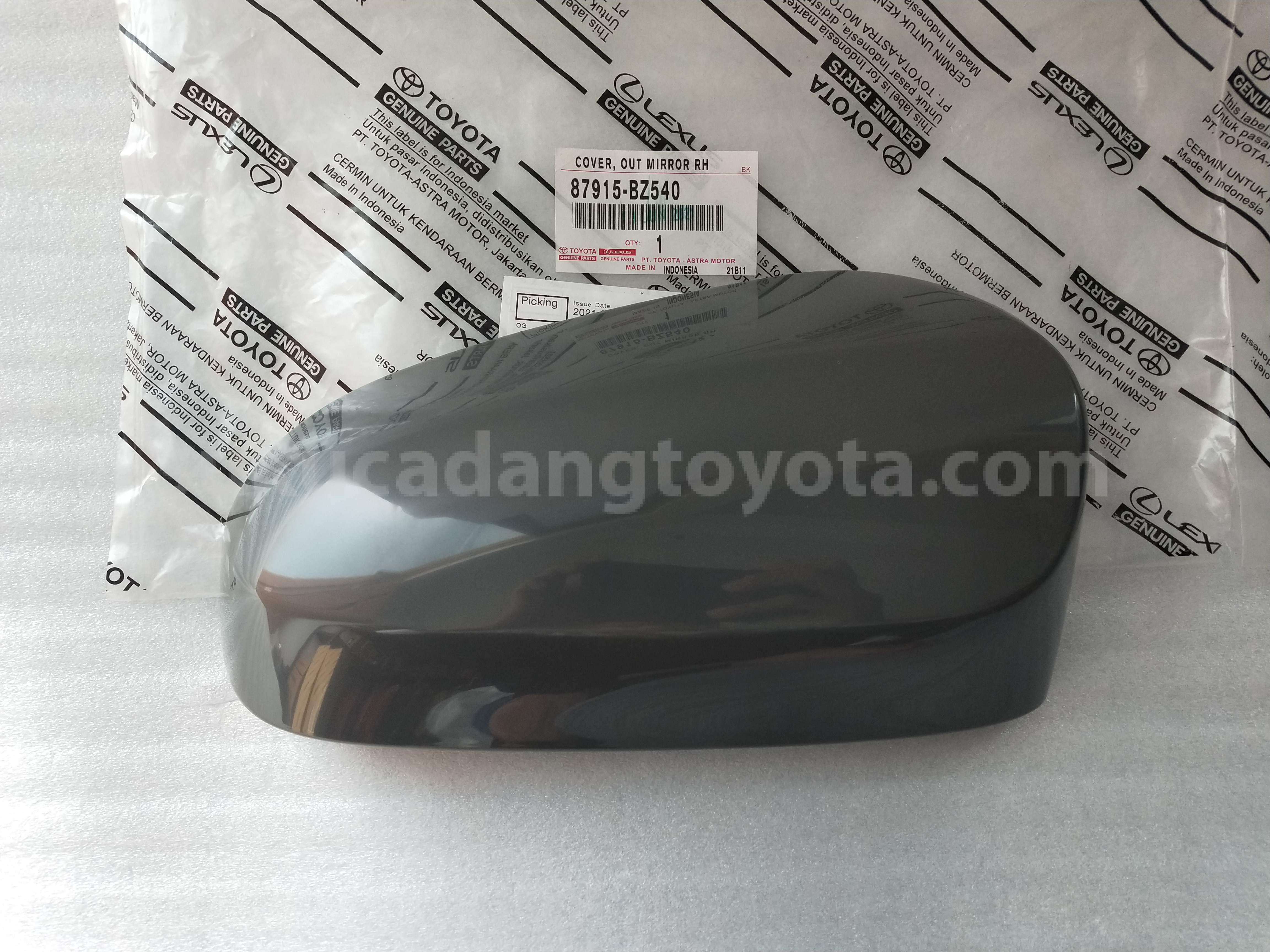 87915BZ540 COVER, OUT MIRROR RH - TOYOTA