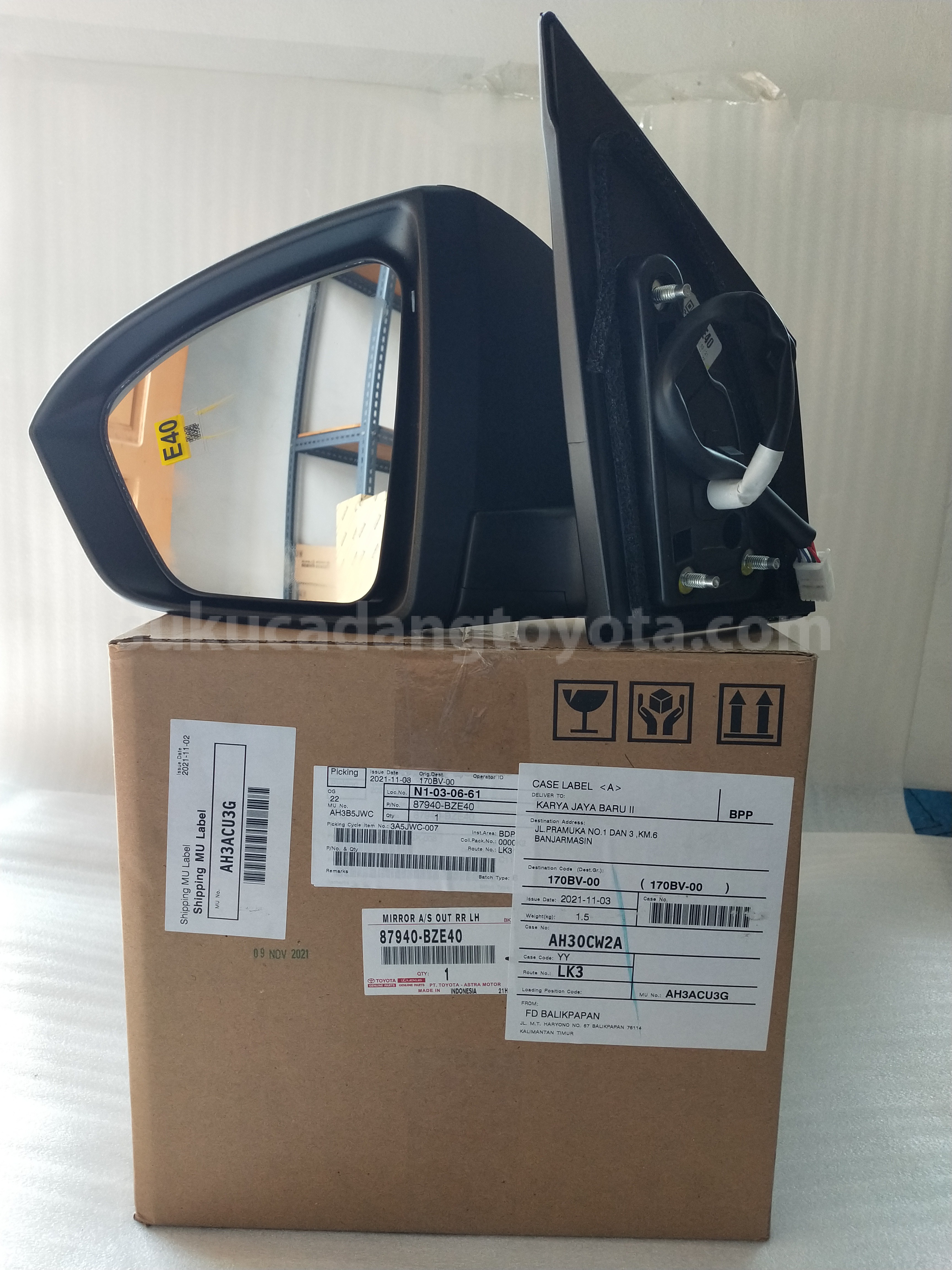 87940BZE40 MIRROR A/S OUT RR LH - TOYOTA