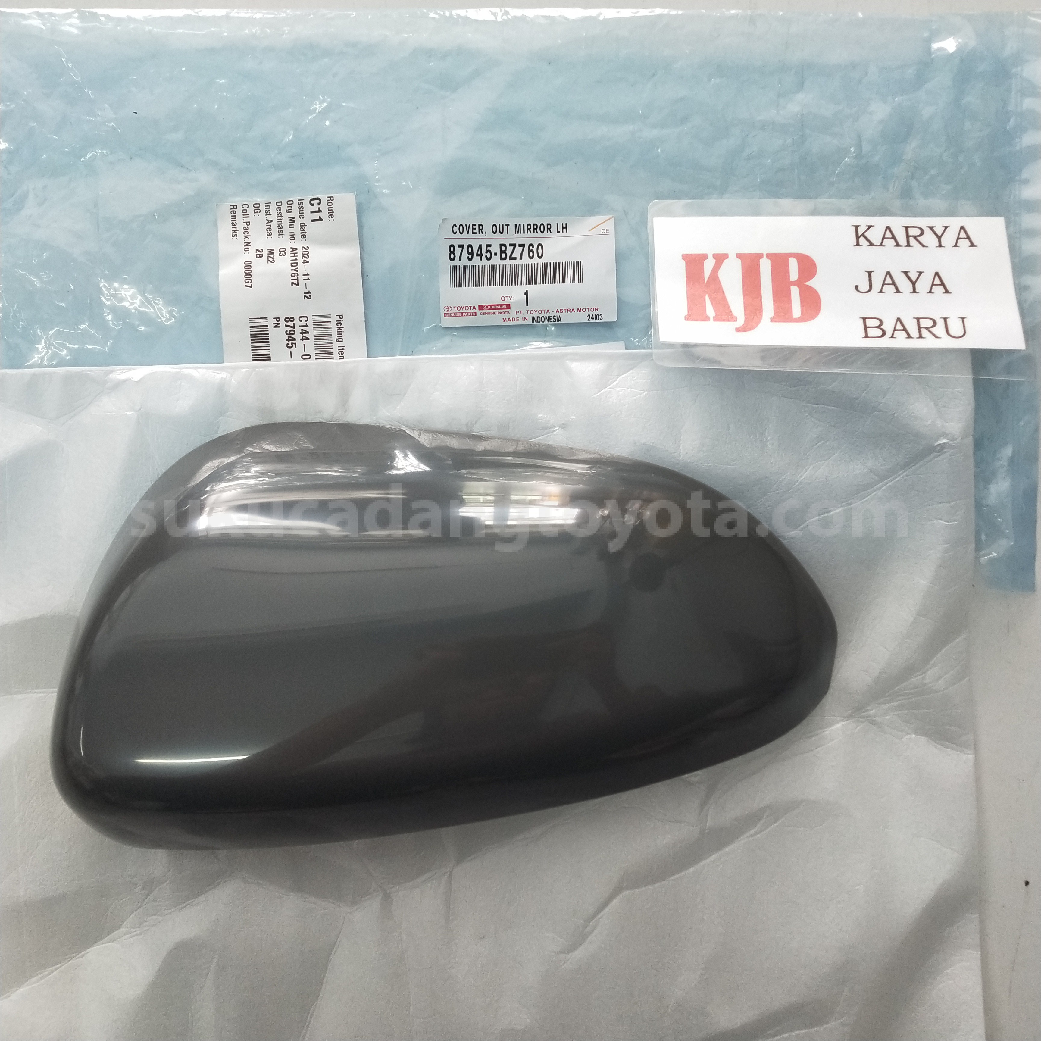 87945BZ760 COVER, OUT MIRROR LH - TOYOTA