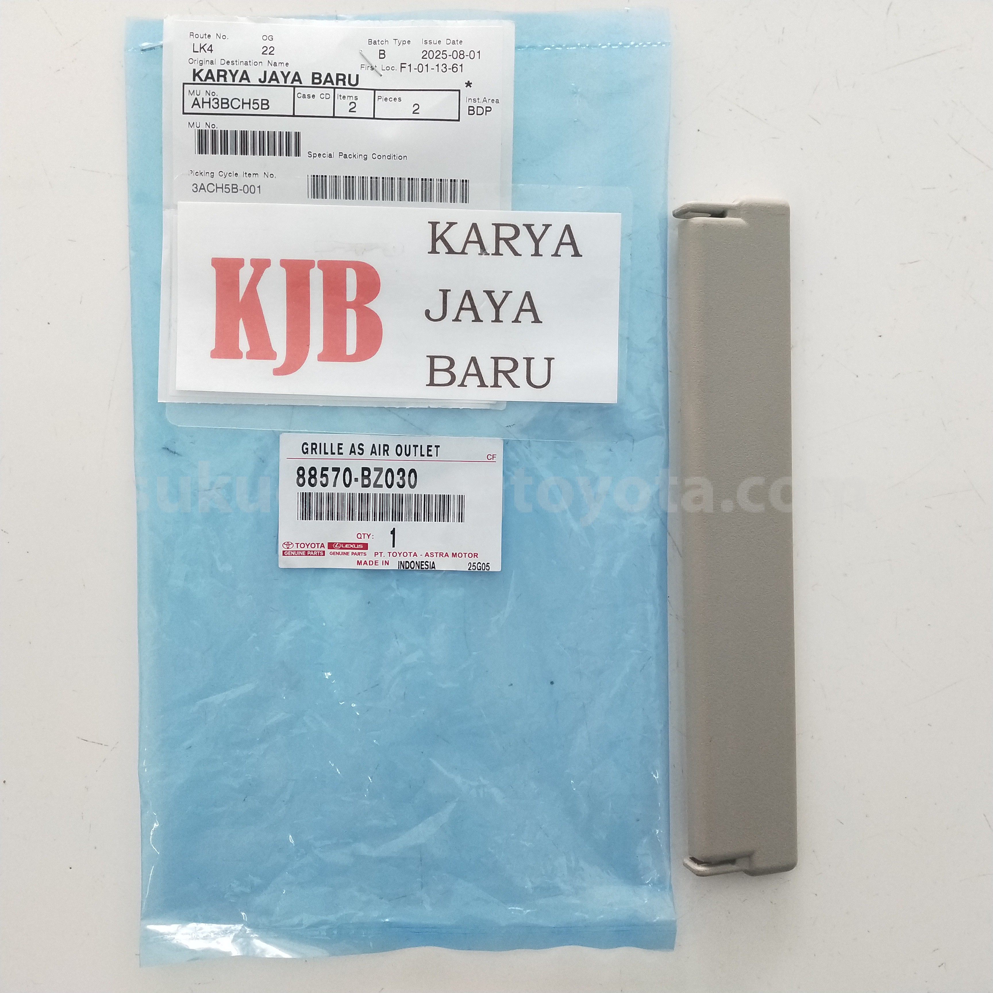 88570BZ030 GRILLE AS AIR OUTLET - TOYOTA
