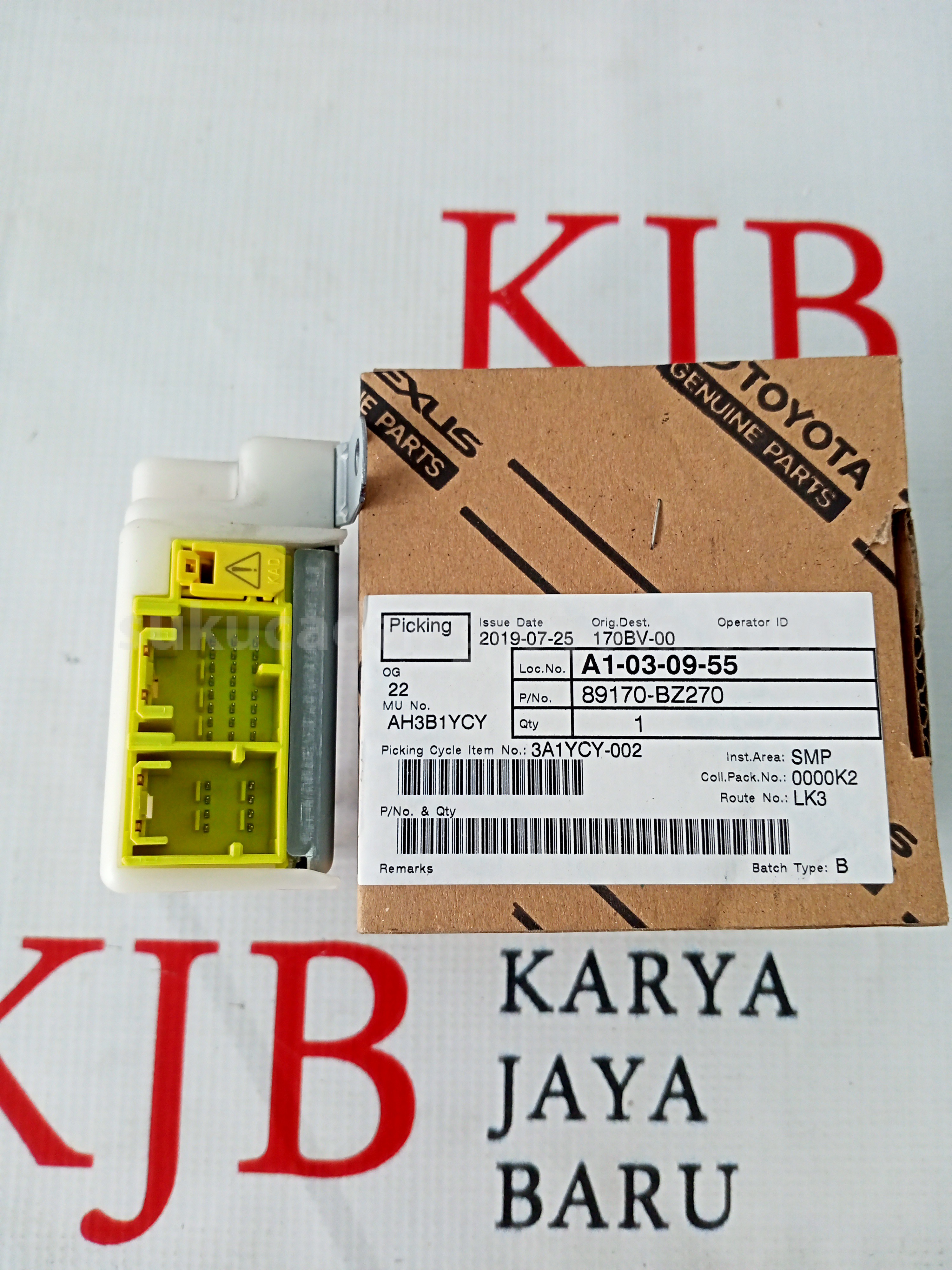 89170BZ270 COMPUTER A/S AIR BAG - TOYOTA