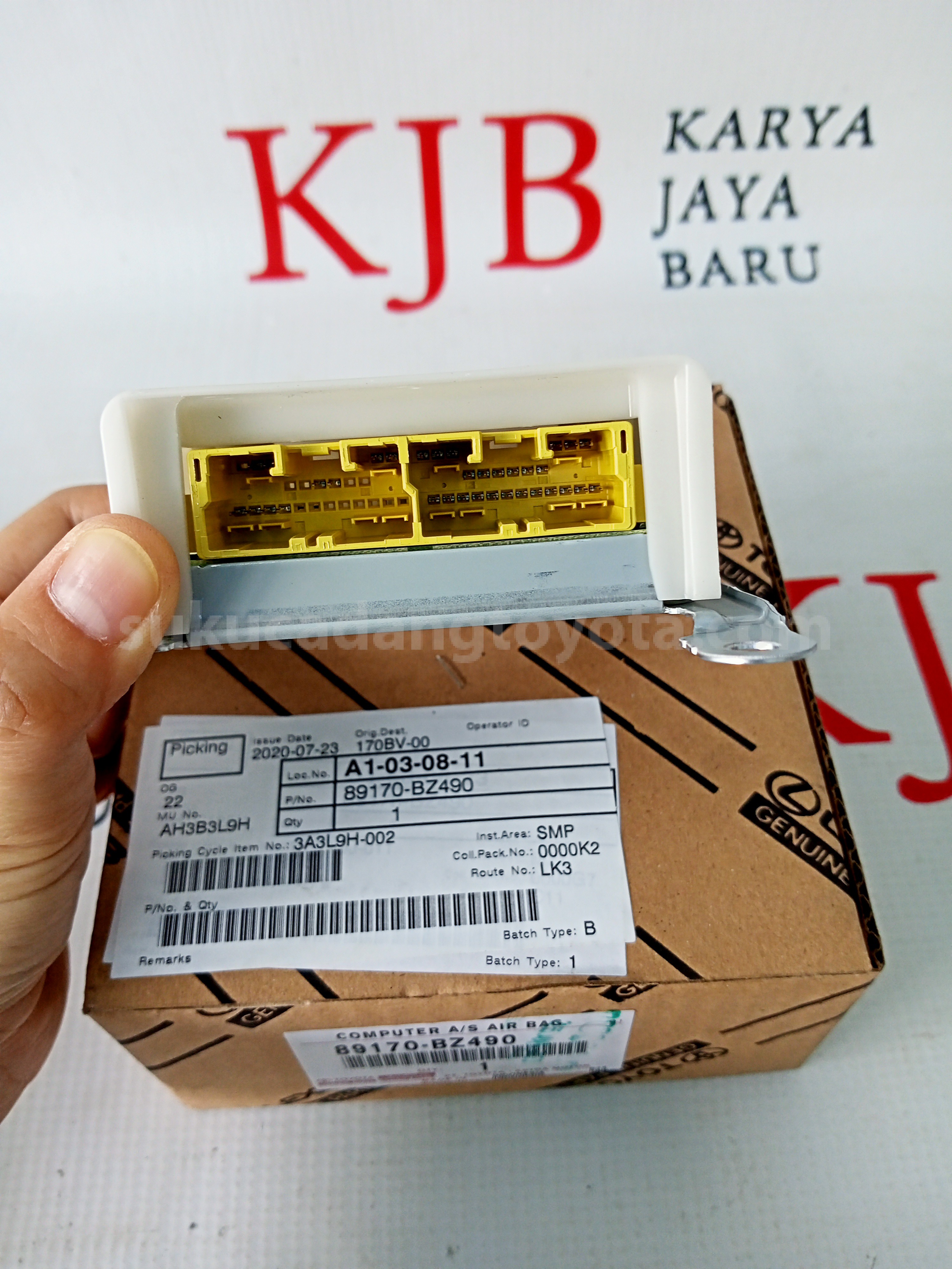 89170BZ490 COMPUTER A/S AIR BAG - TOYOTA