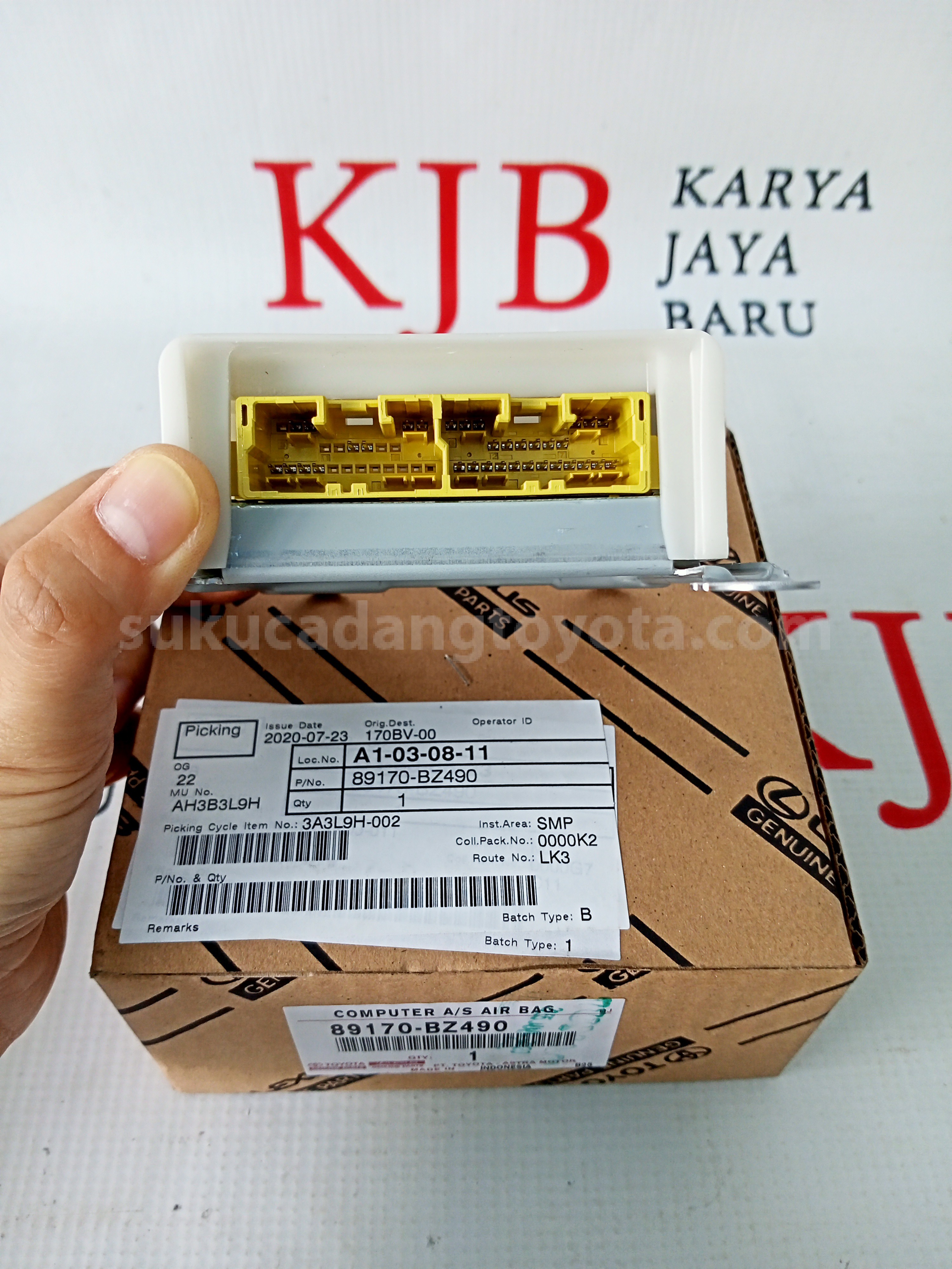 89170BZ490 COMPUTER A/S AIR BAG - TOYOTA