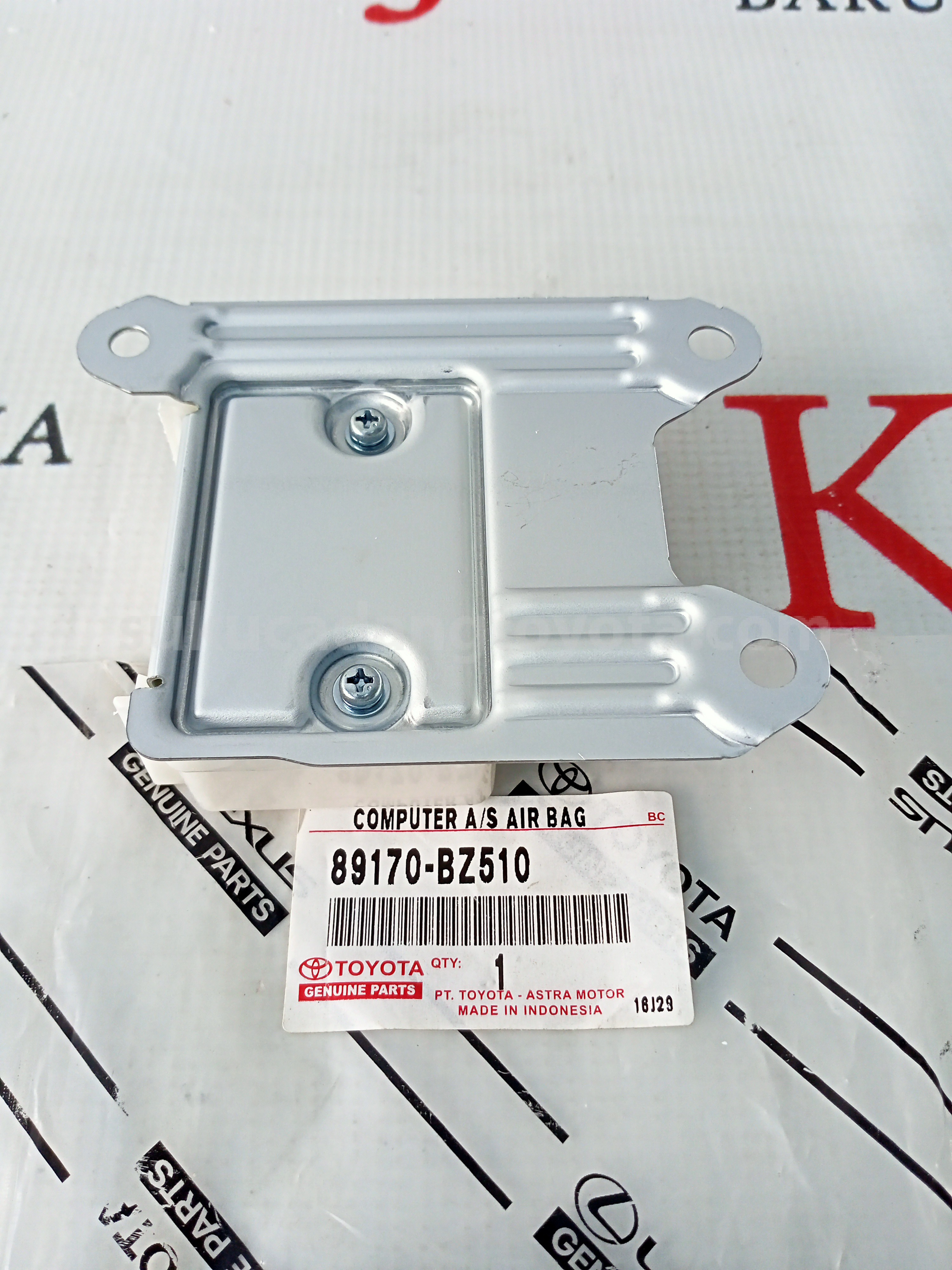 89170BZ510 COMPUTER A/S AIR BAG - TOYOTA