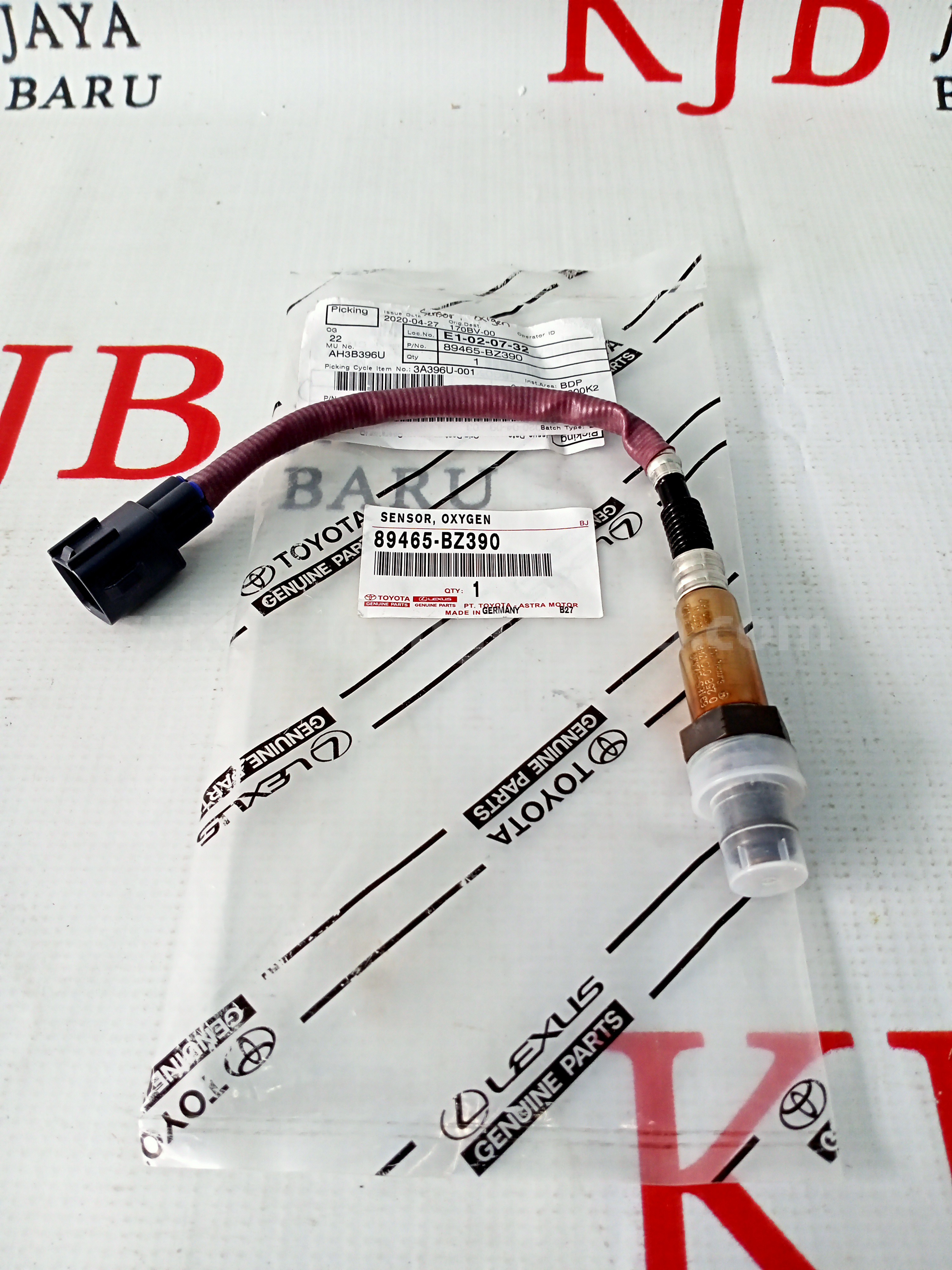 89465BZ390 SENSOR, OXYGEN - TOYOTA
