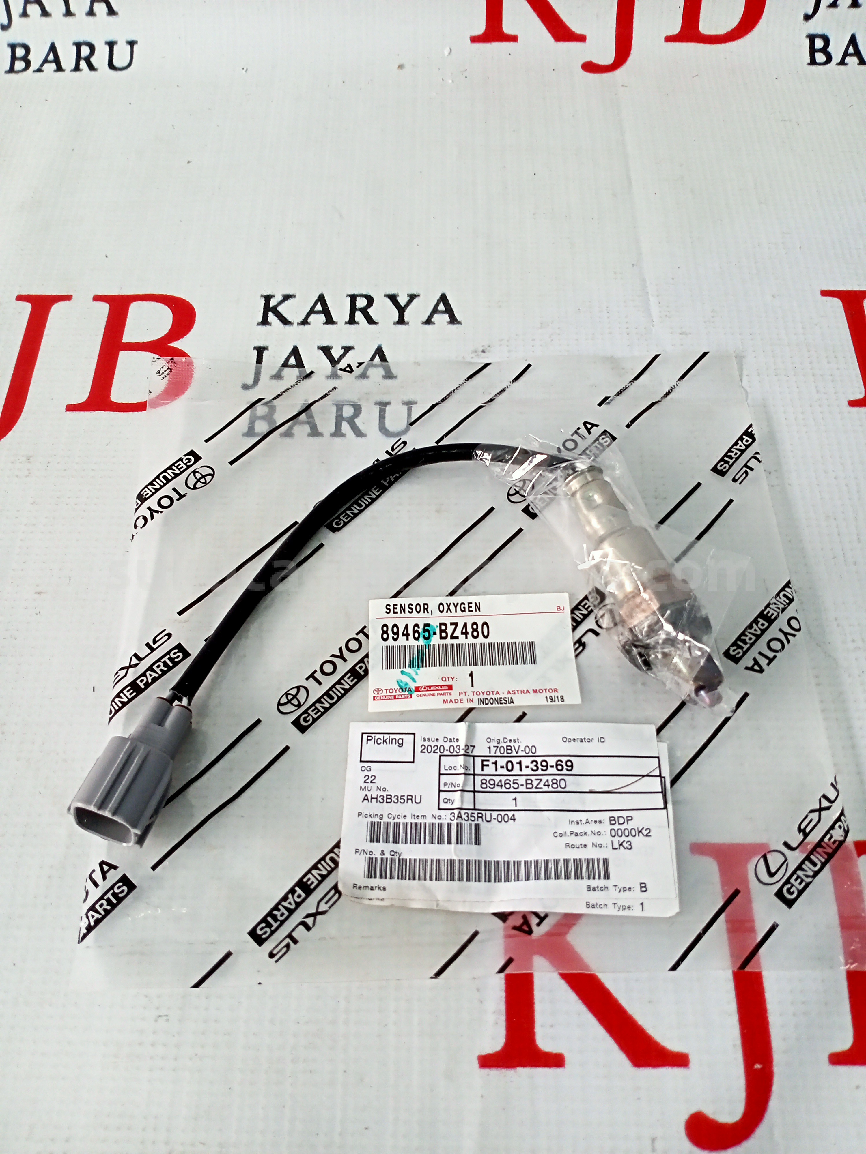 89465BZ480 SENSOR, OXYGEN - TOYOTA