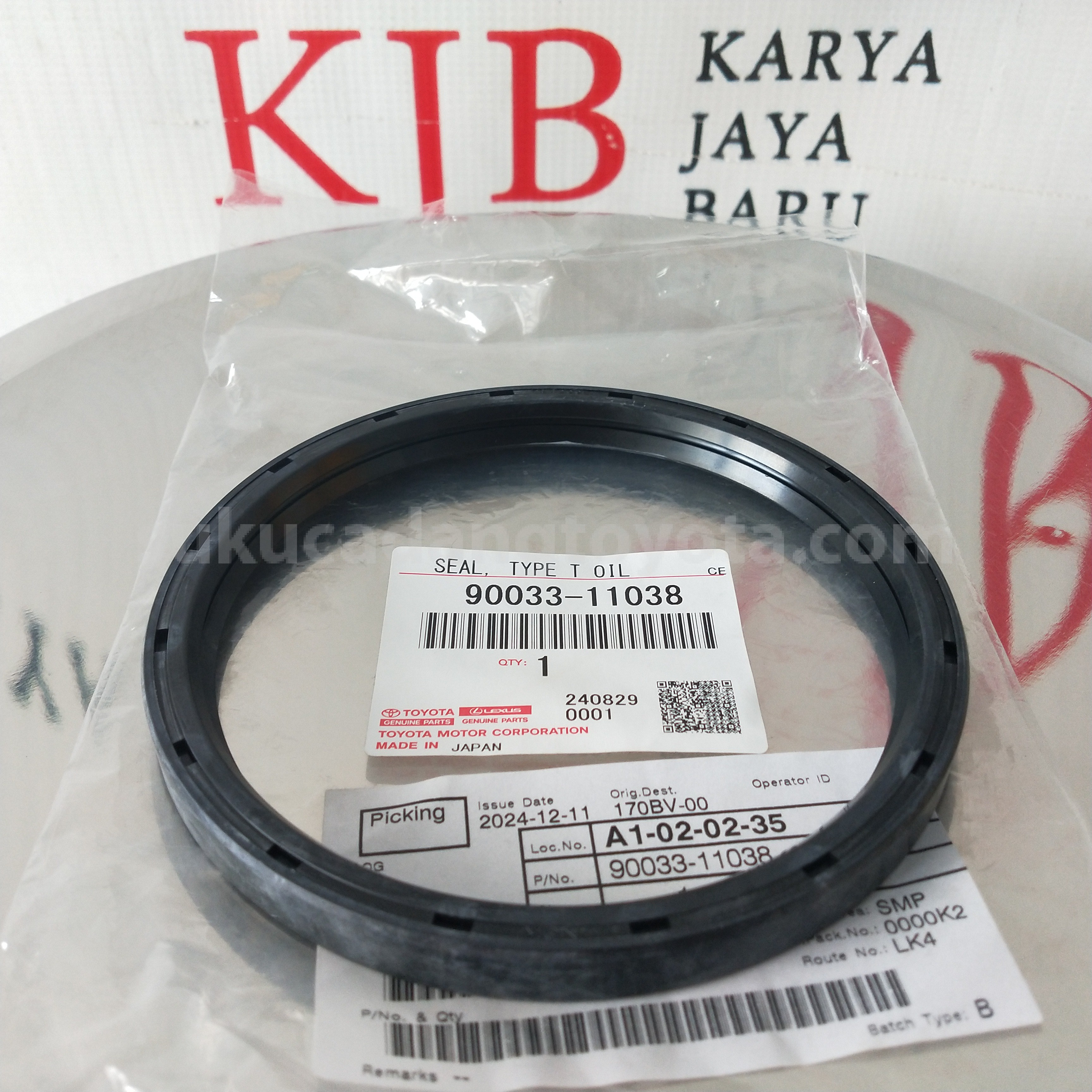 9003311038 SEAL, TYPE T OIL - TOYOTA