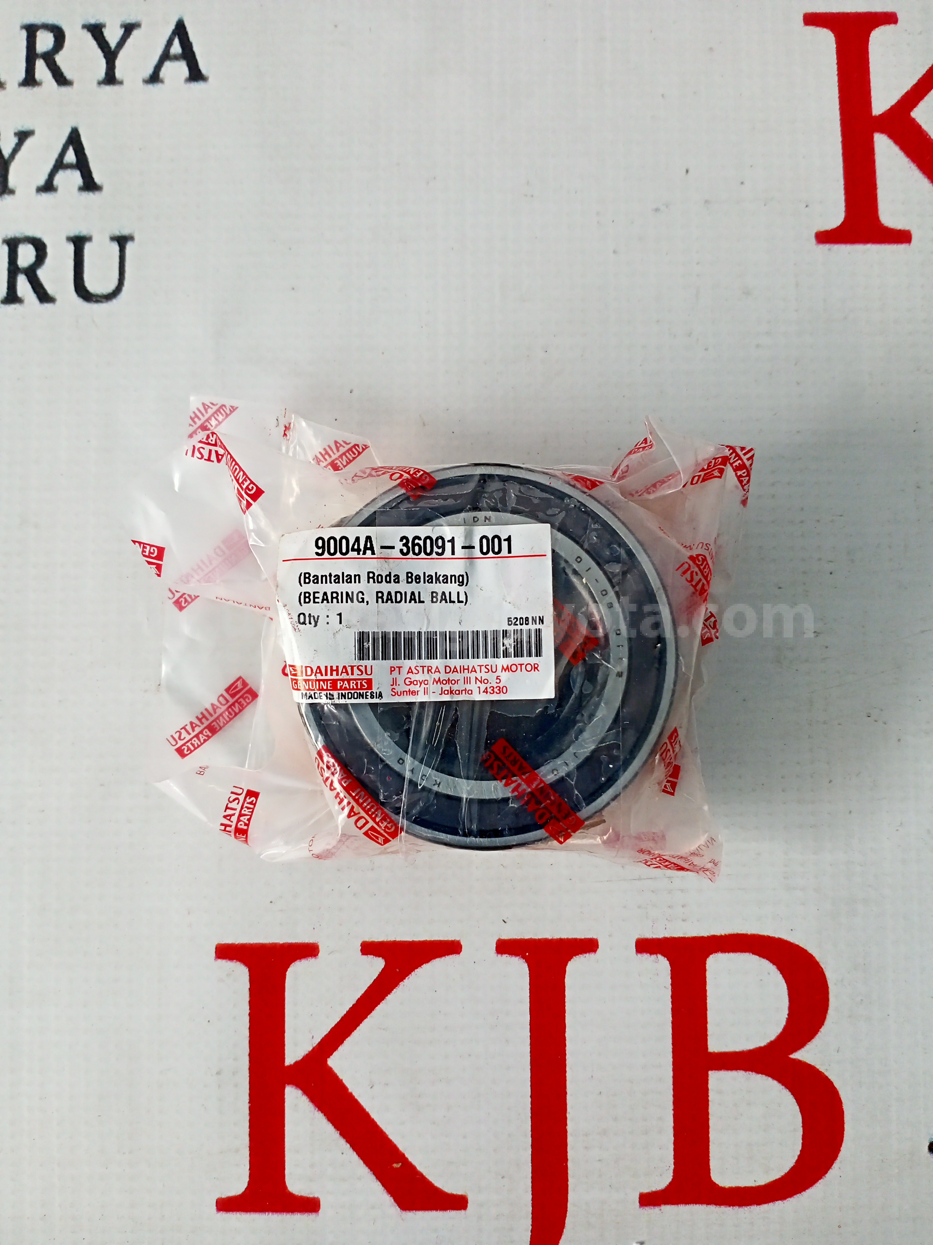 9004A36091 BEARING, RADIAL BALL - TOYOTA